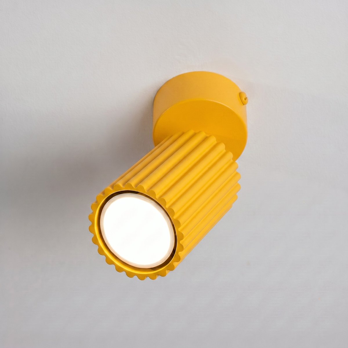 Plafonnier Aluminium Jaune GU10 1 Karbon jaune, EDEN