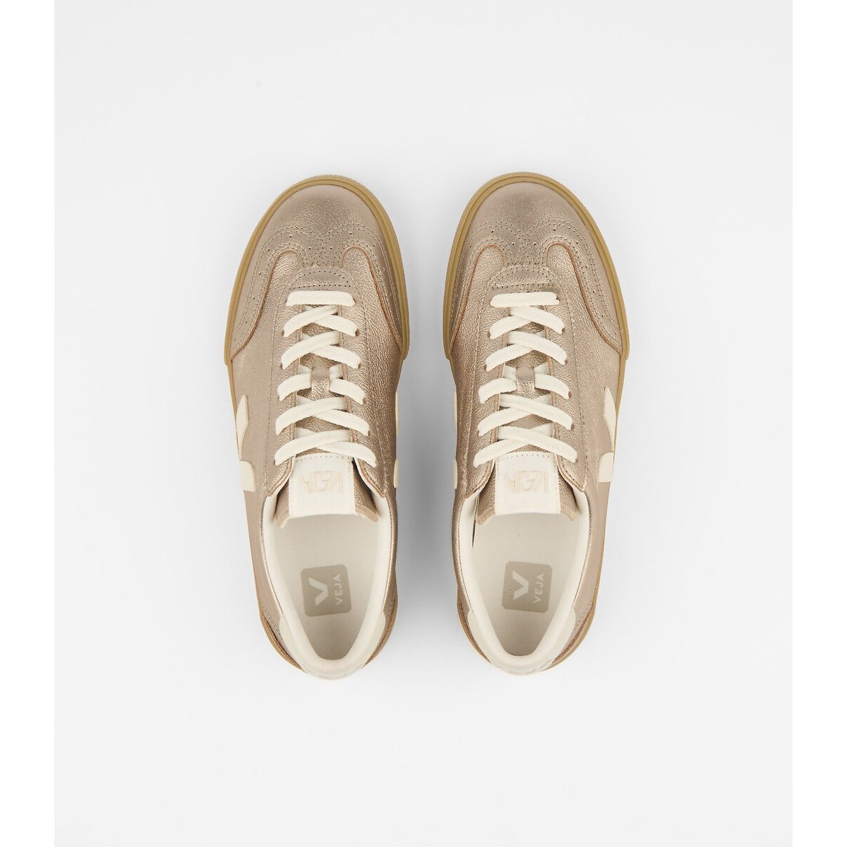Baskets en cuir VOLLEY bronze, VEJA