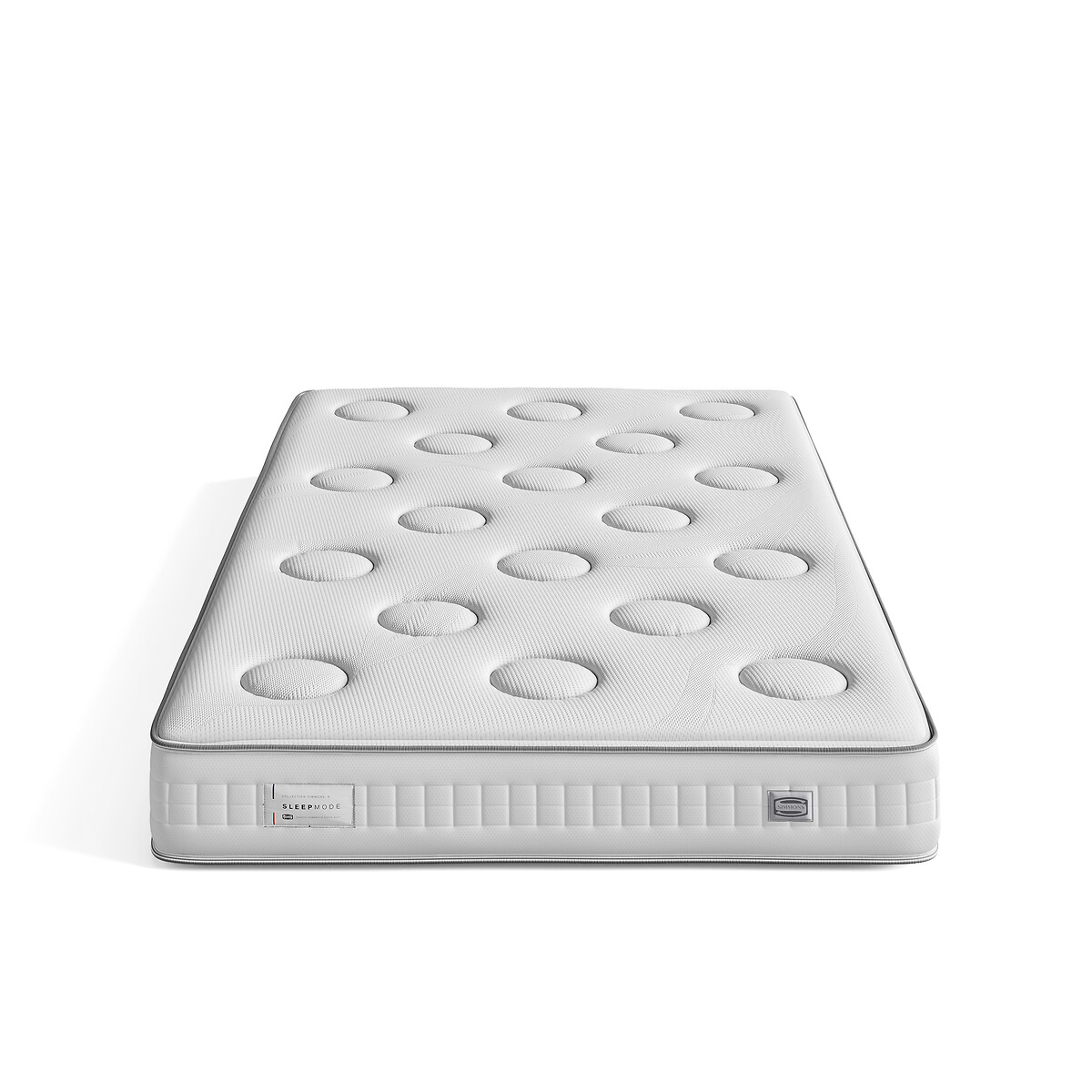 Ensemble matelas Sleep Mode et sommier tapissier beige naturel, SIMMONS