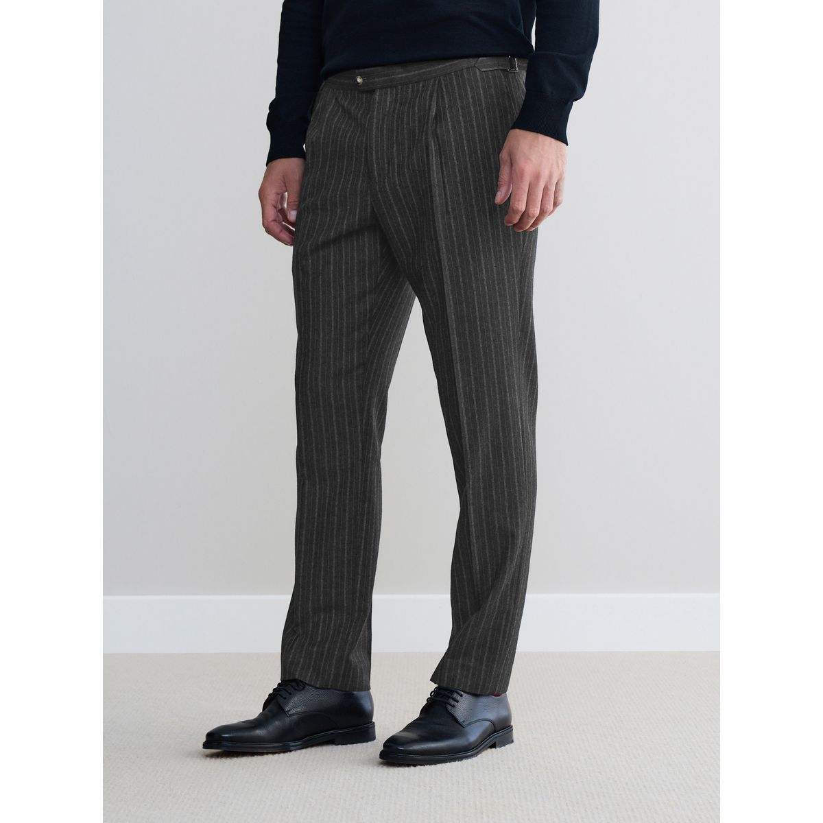 Pantalon de costume à rayures Signature gris anthracite, NEXT