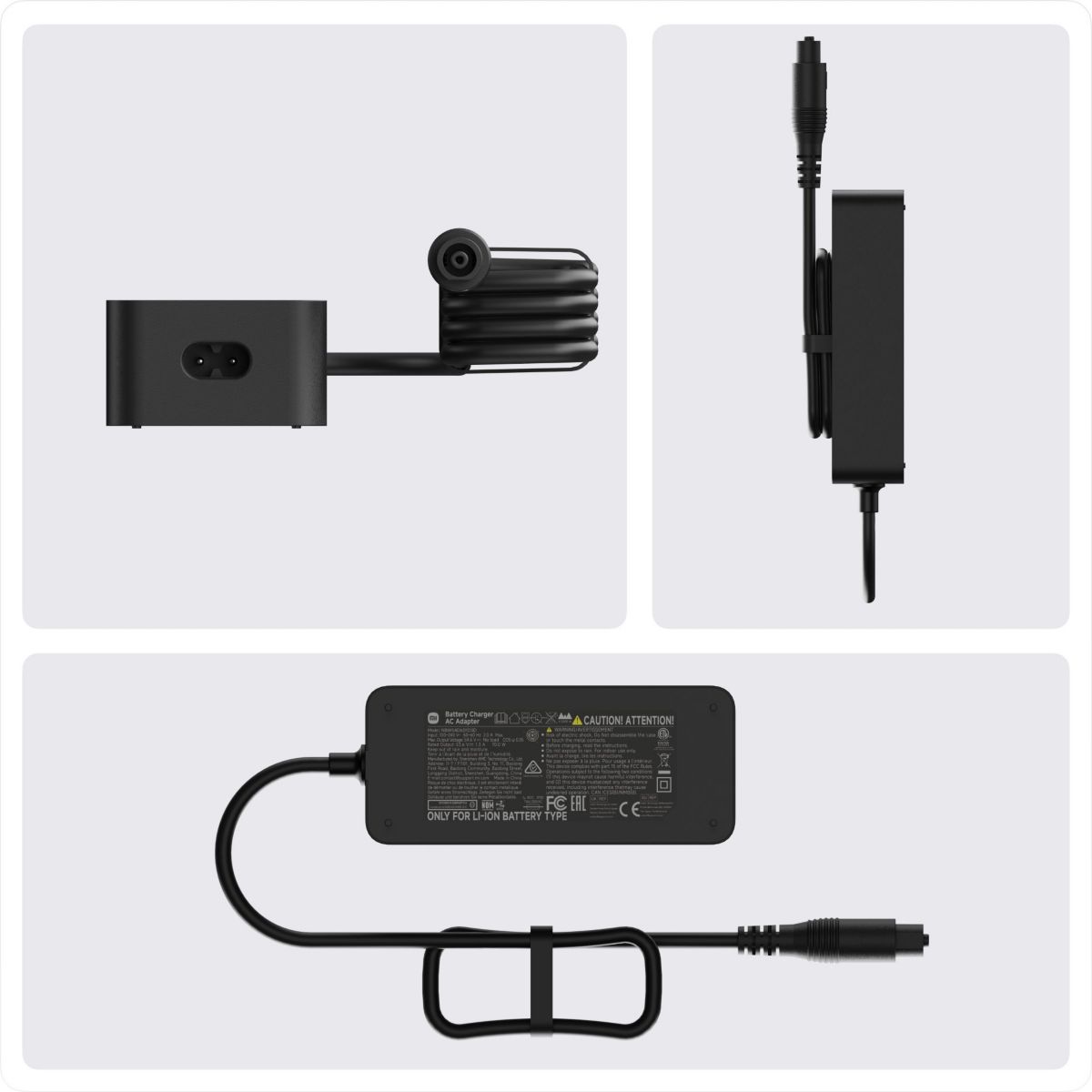 Chargeur secteur trottinette charge rapide V2 noir couleur unique, XIAOMI