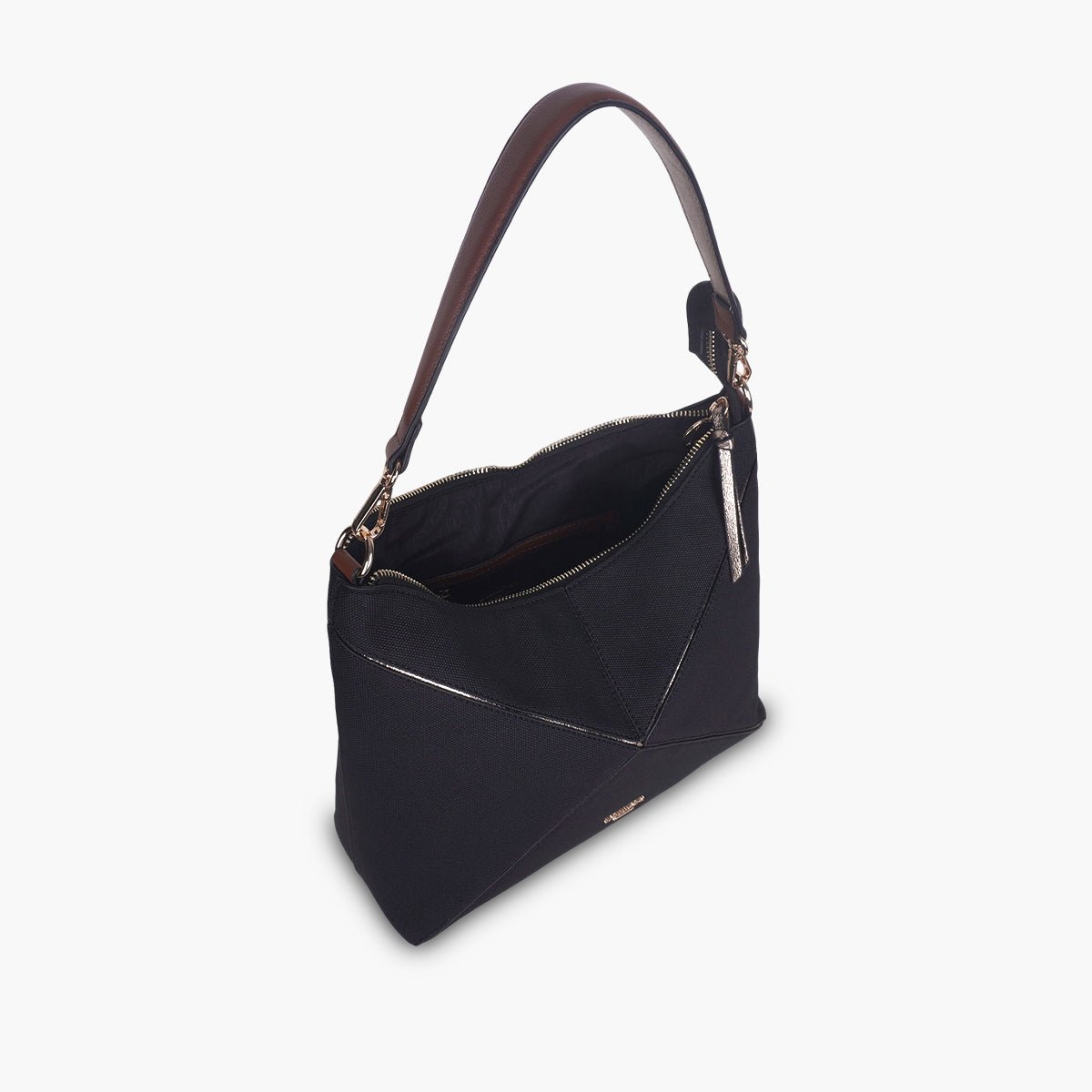 Sac hobo Tamelia noir,doré, LOLLIPOPS