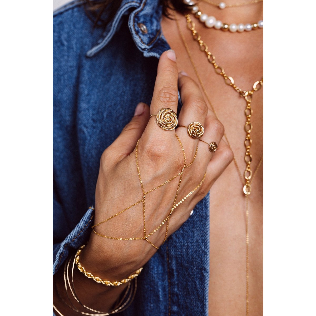 Moyenne Bague Rosa - Or or, YAY PARIS