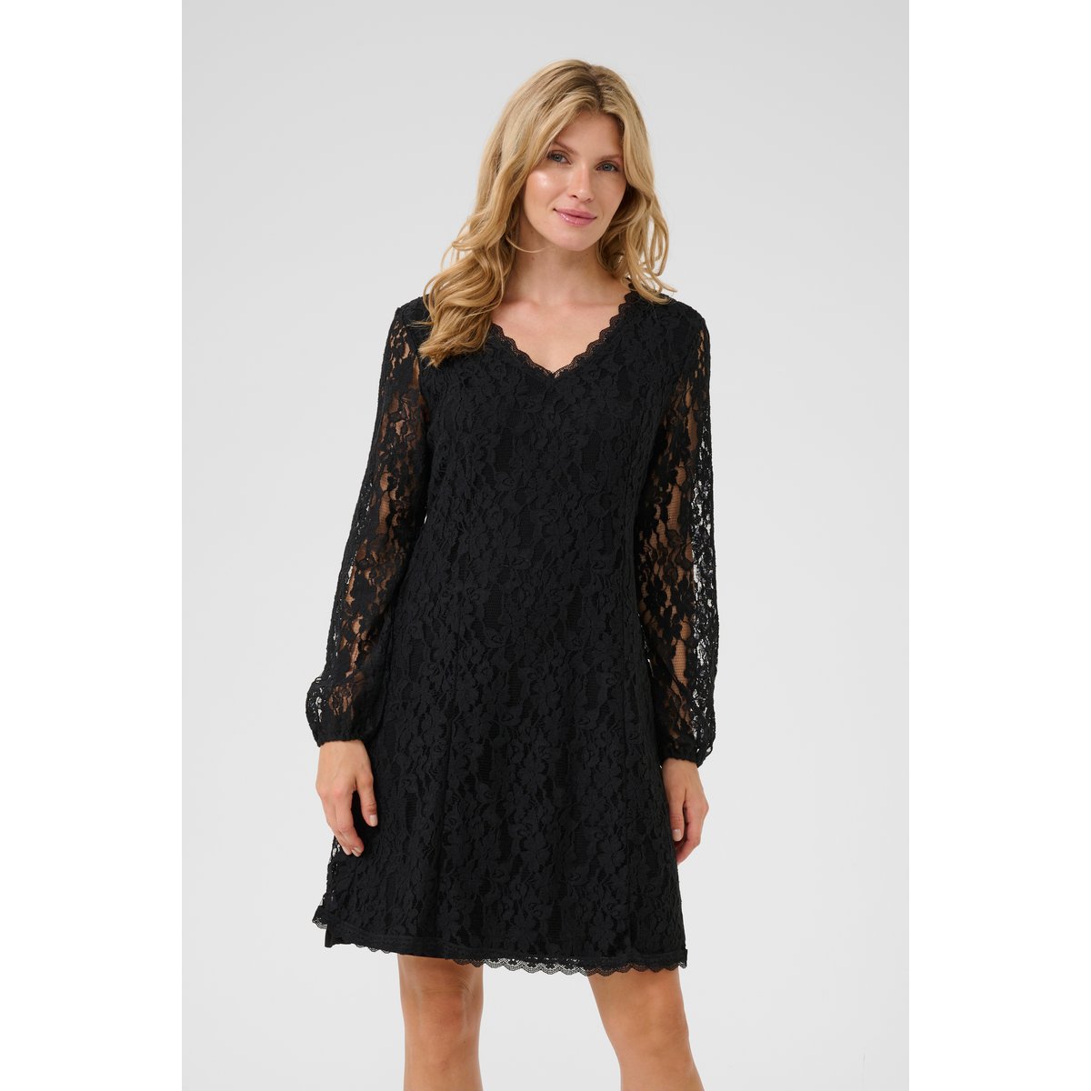 Jersey dress noir pitch black, CREAM