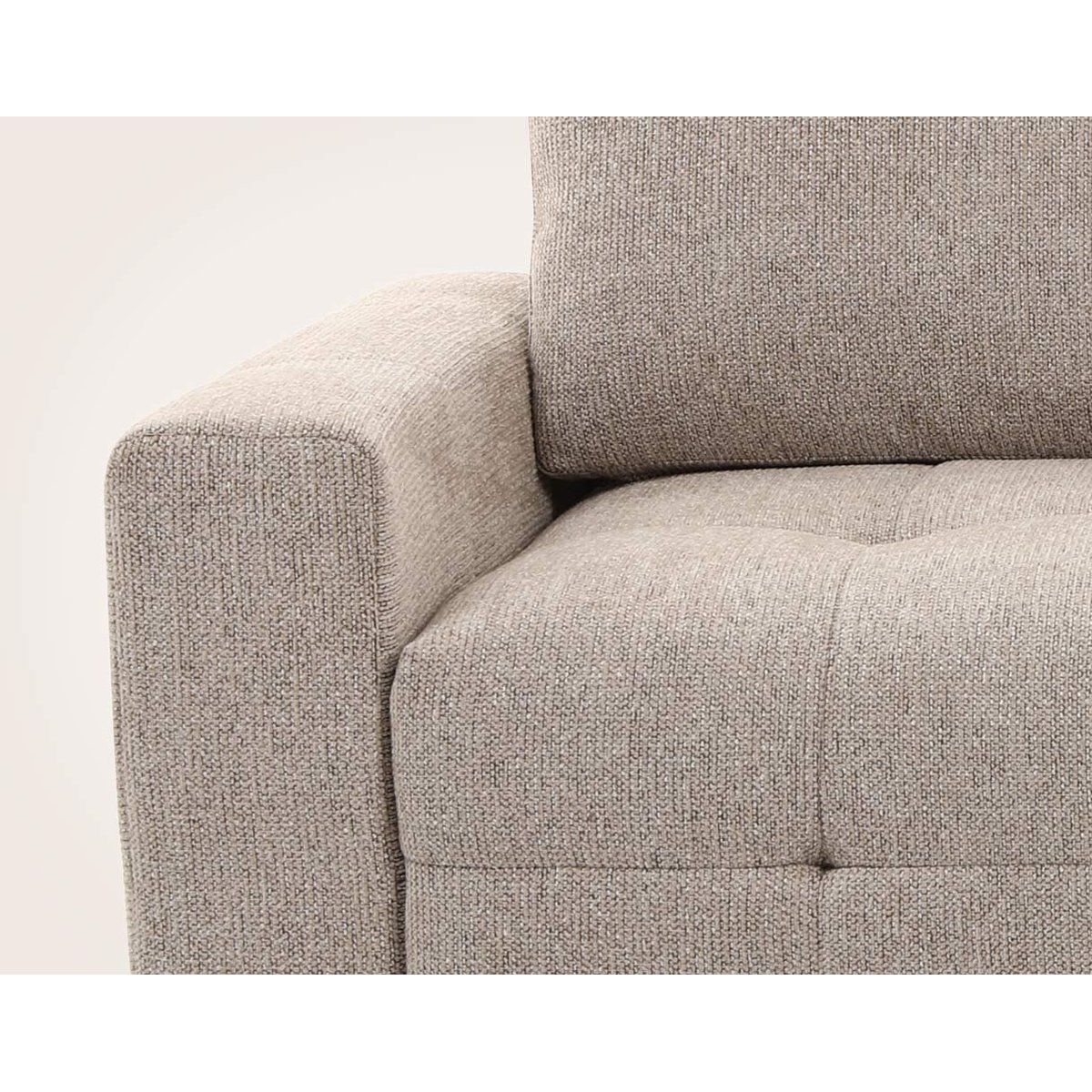 Canapé d'angle réversible 4 places convertible, CARMEN beige, BEST MOBILIER