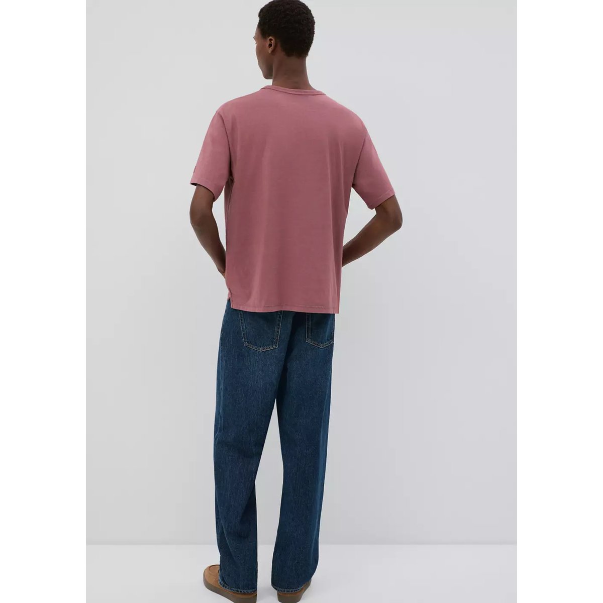 T-shirt coton manches courtes bordeaux, MANGO TEEN