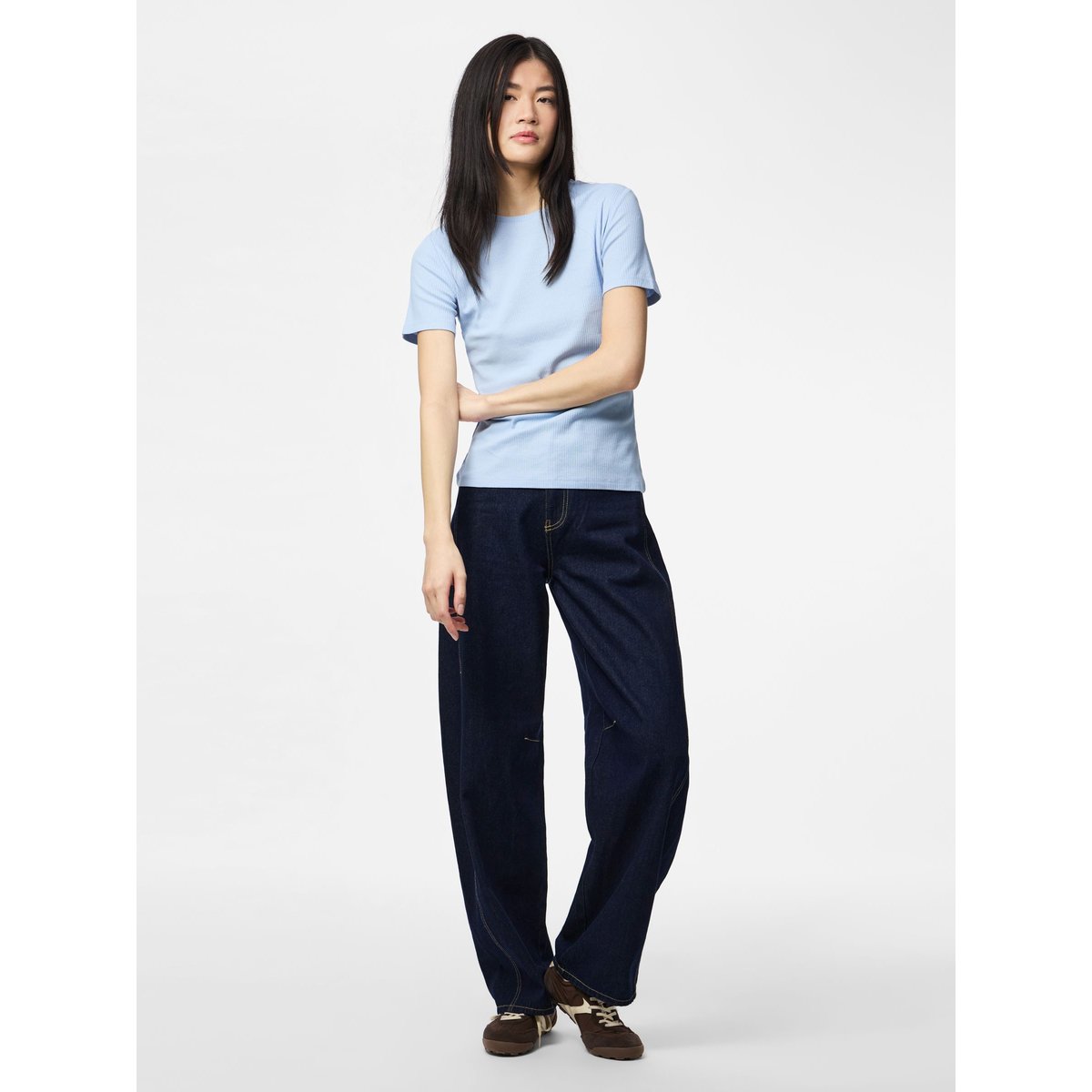 T-Shirt cashmere blue, PIECES