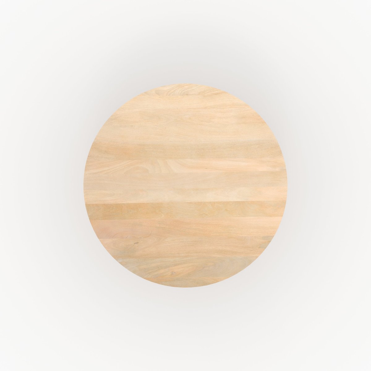 Table ronde 4 personnes en bois de manguier D120 cm - AGATHE naturel, MAISON PAVANE