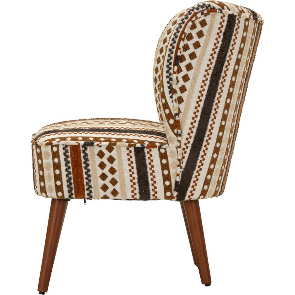 Fauteuil ethnique pieds en bois massif MODERN multicolore, RECOLLECTION