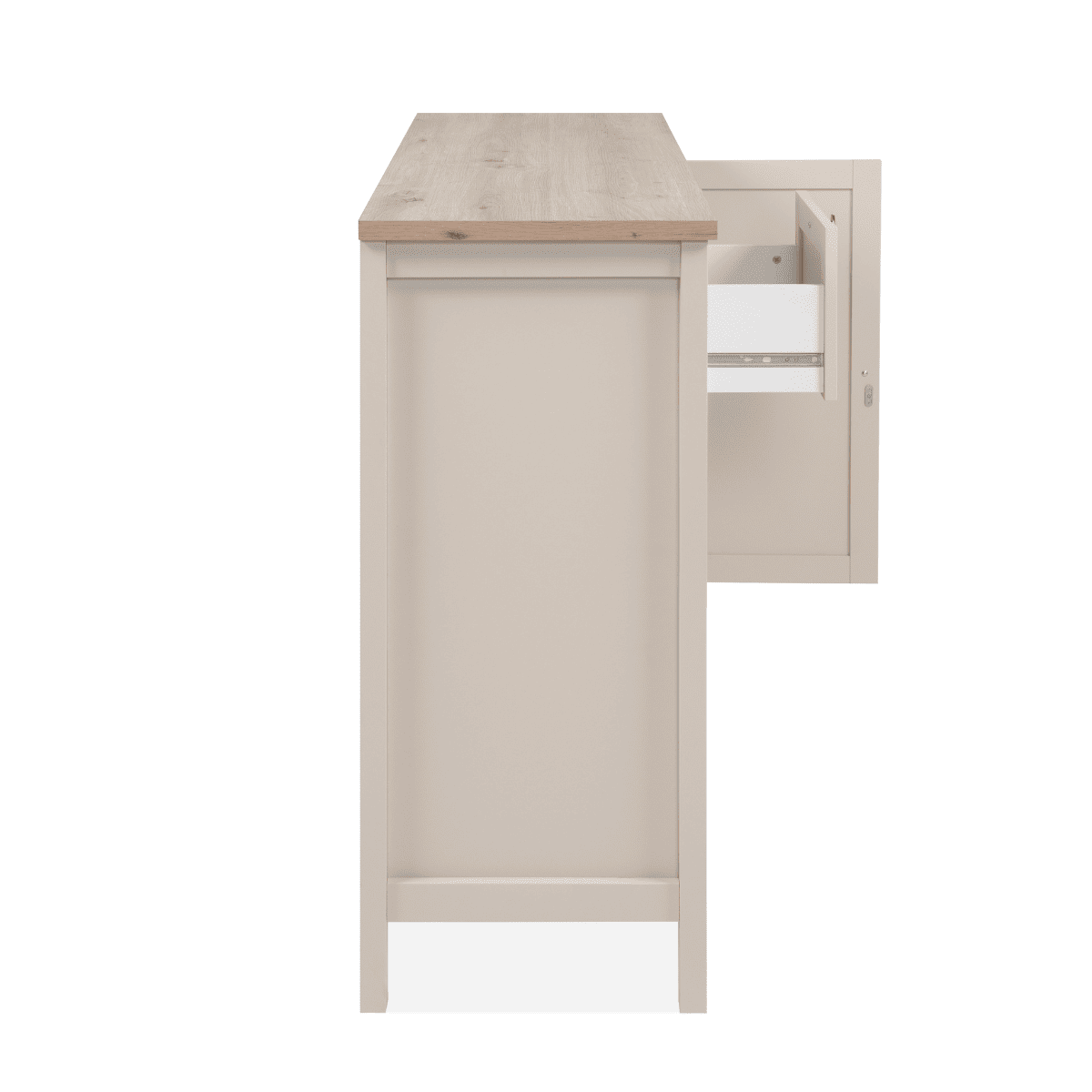 Buffet 3 portes et 1 tiroir - LUND beige, CALICOSY