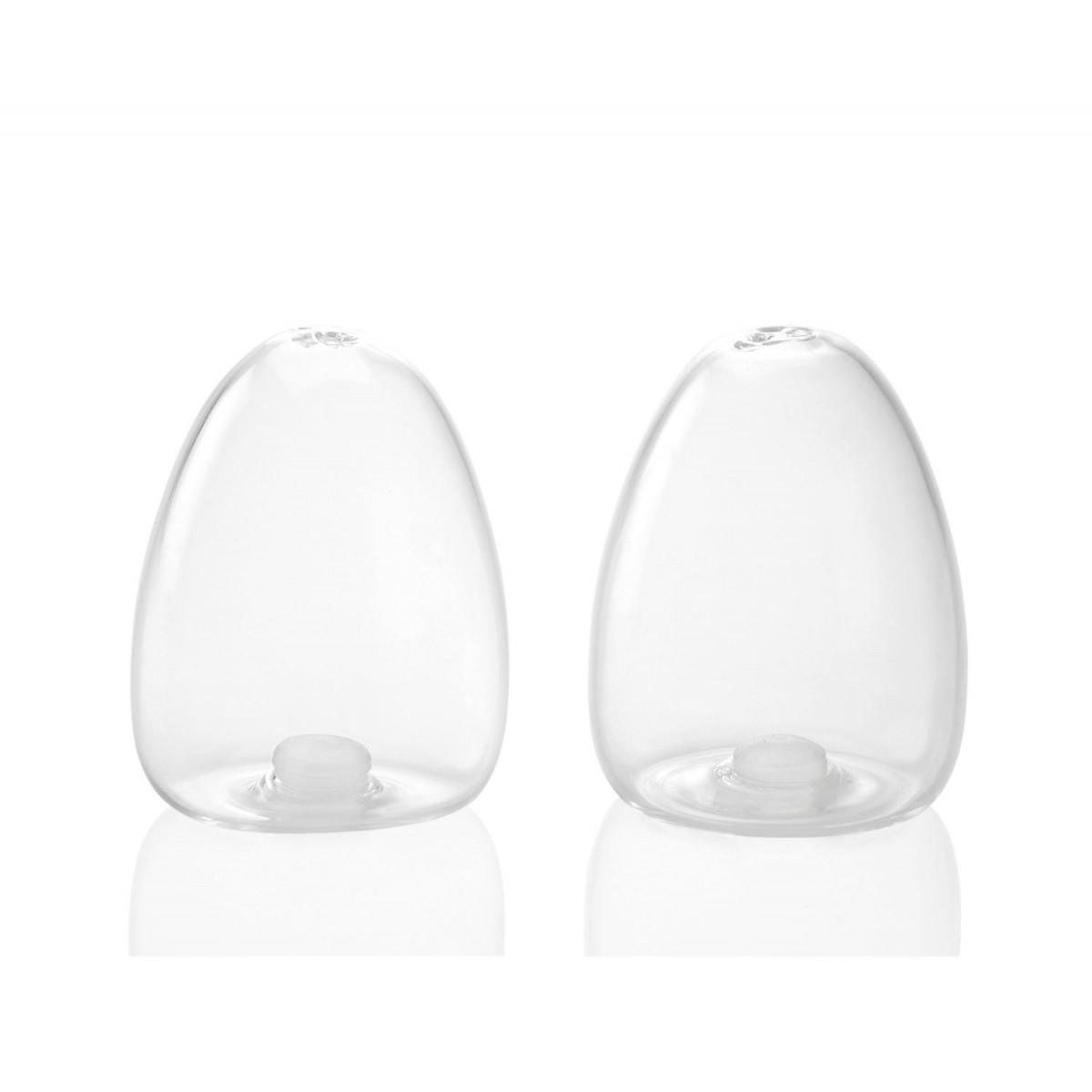 Salière et Poivrière Design en Verre Transparent OvoÏde transparent, WADIGA