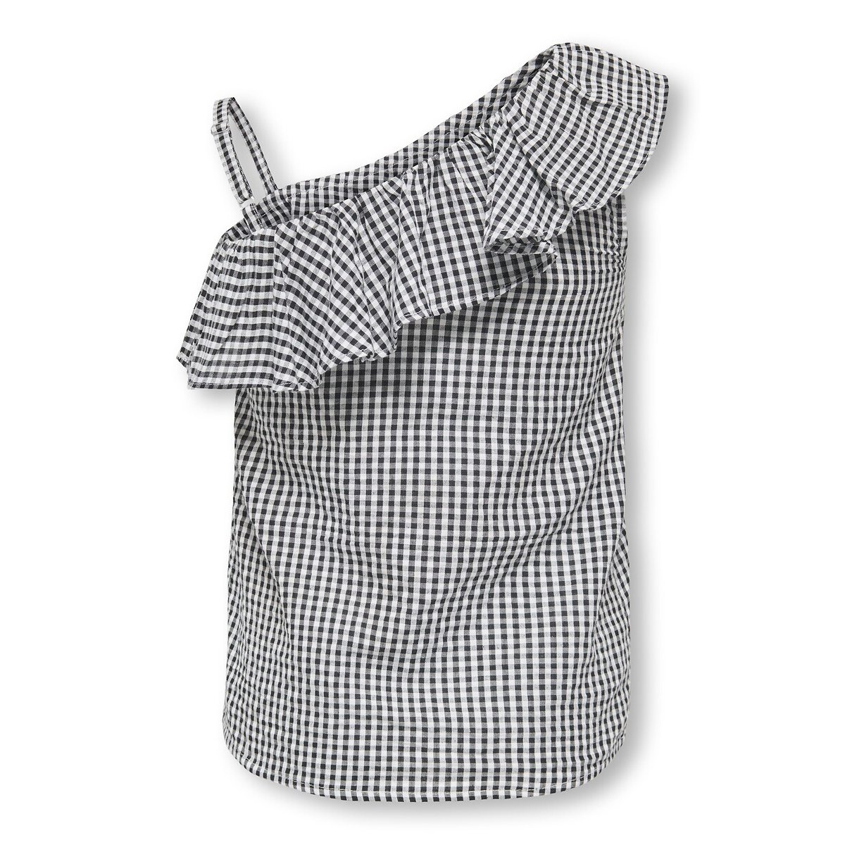 Top imprimé vichy vichy noir/blanc, KIDS ONLY