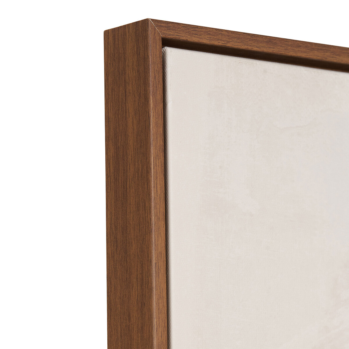 100x100cm Monochrome Abstract Square Canvas with Oak Effect Frame natural, SO'HOME