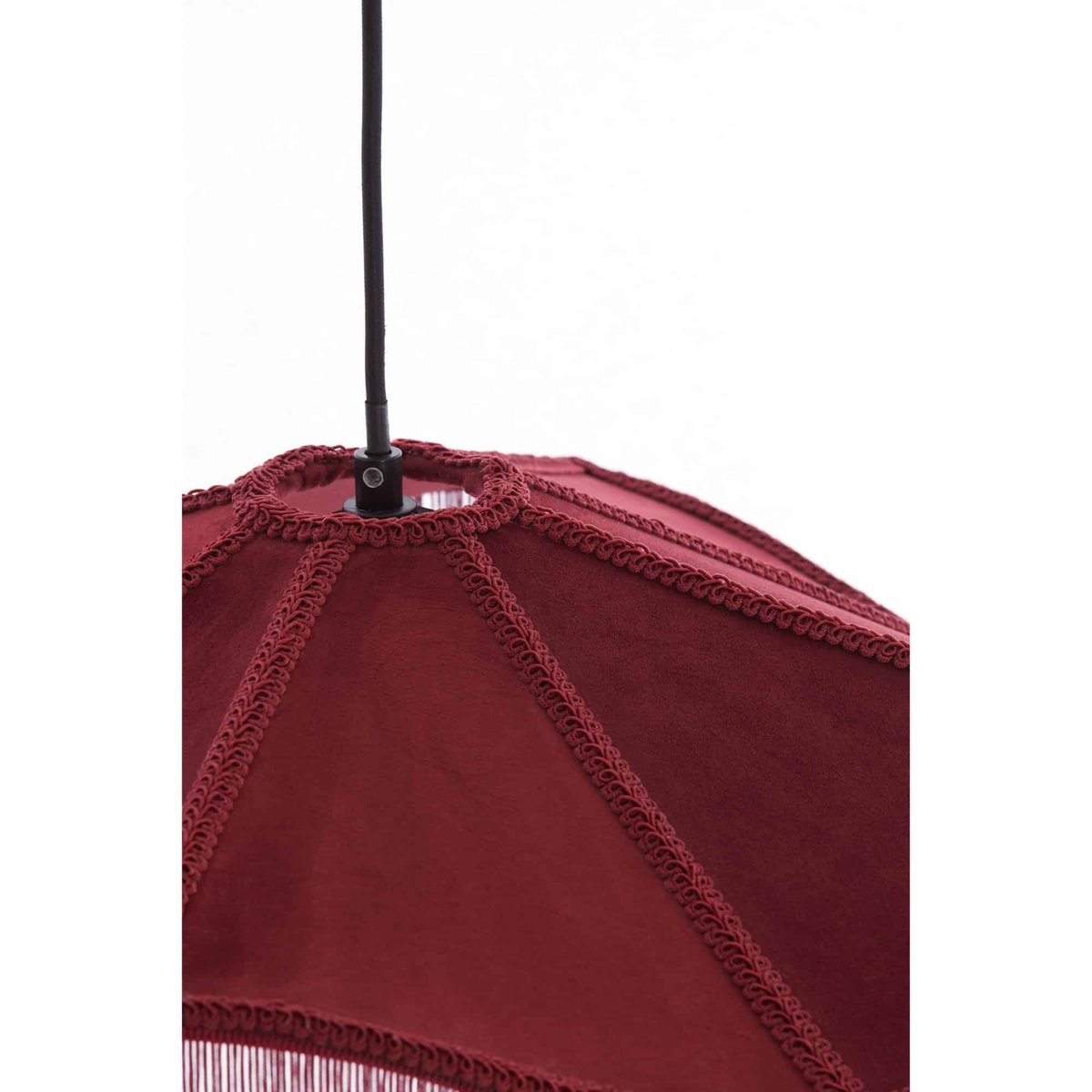 Lampe Suspendue Métal TIFFANY bordeaux, LIGHT & LIVING