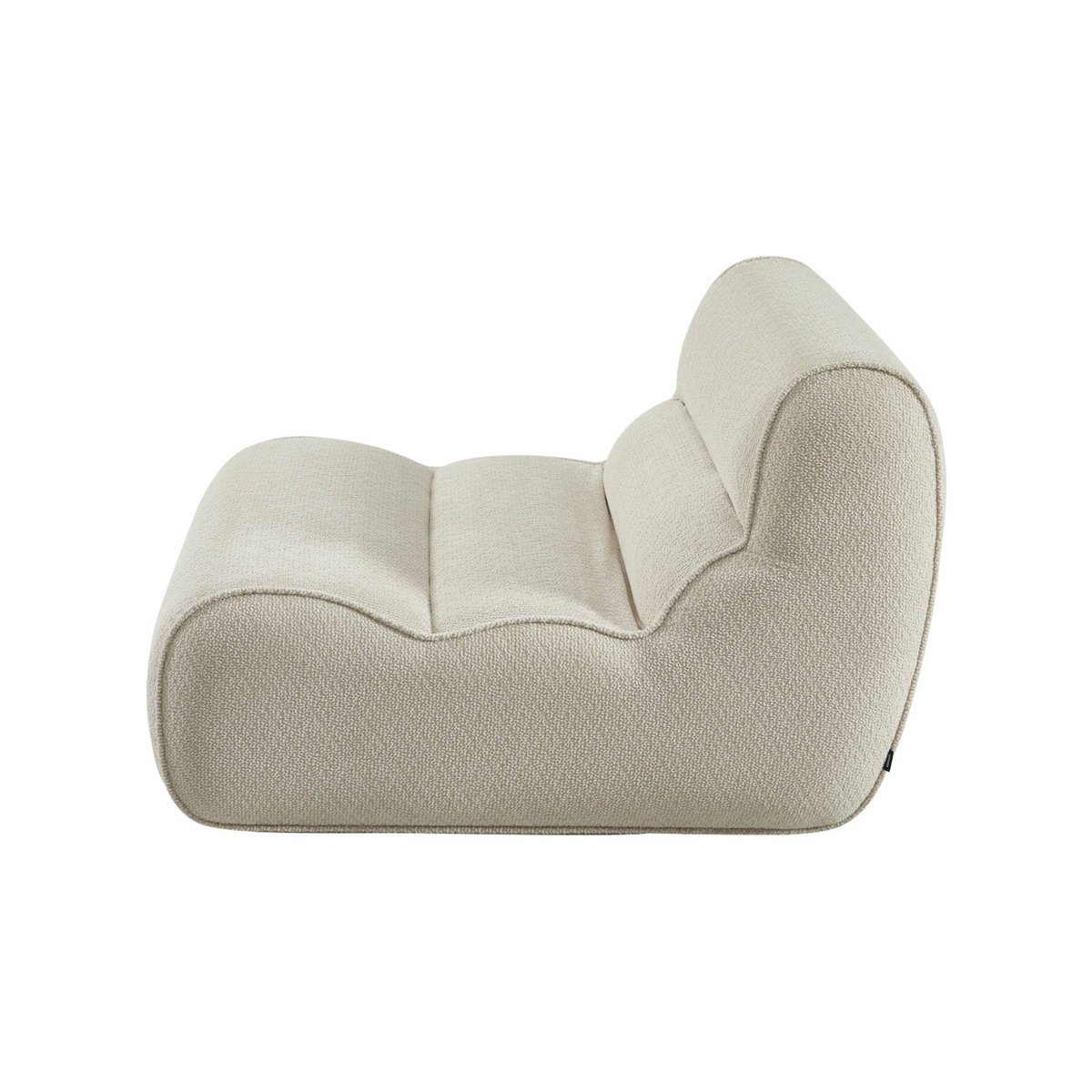 Chauffeuse compressée tissu chenille 1 place DARIO crème, SWEEEK