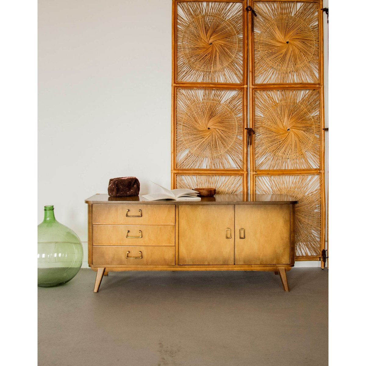 Enfilade élégante et fonctionnelle Margaret N°752 - Bon état bois foncé, DEBONGOUT