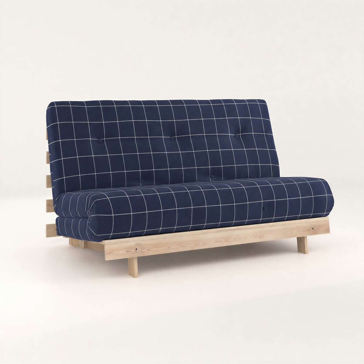Nemuri Checkered Double Futon Sofa Bed navy, ÉDITÉ