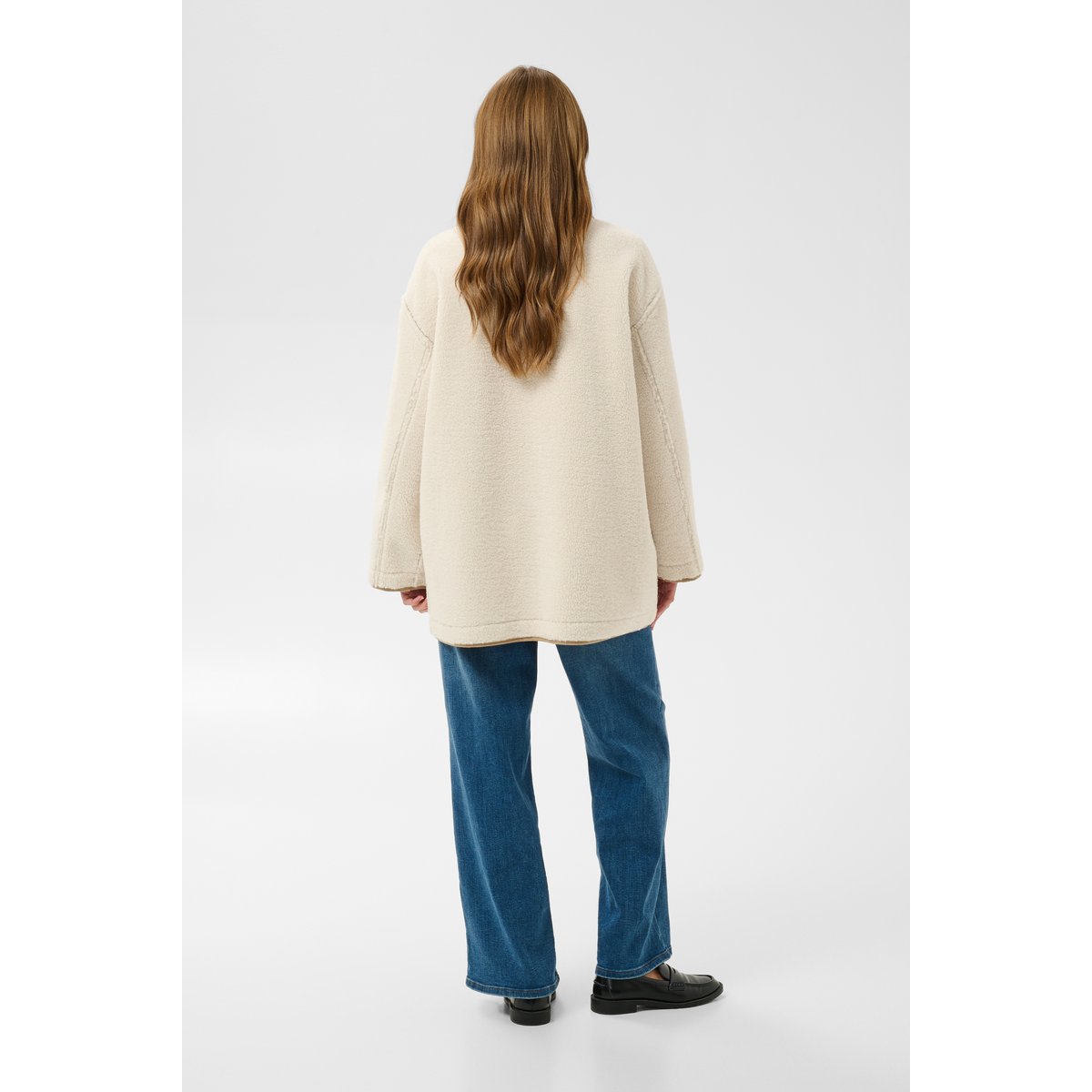 Veste blanc beige whisper white/desert taupe, KAFFE