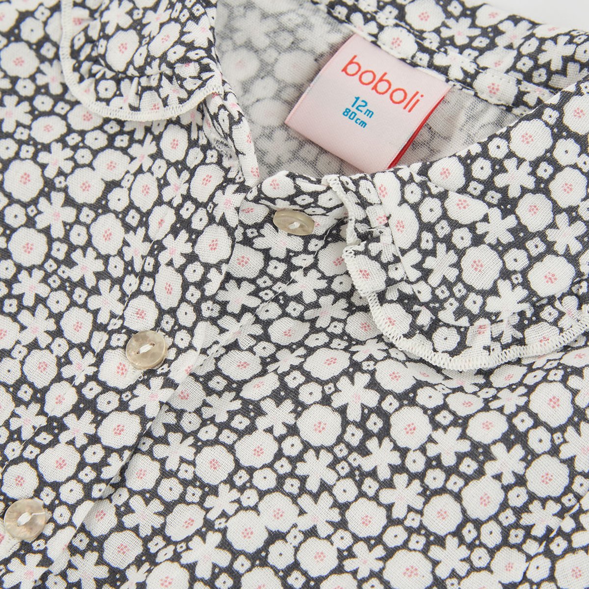 Blouse fille imprimé fleurs multicolore, BOBOLI