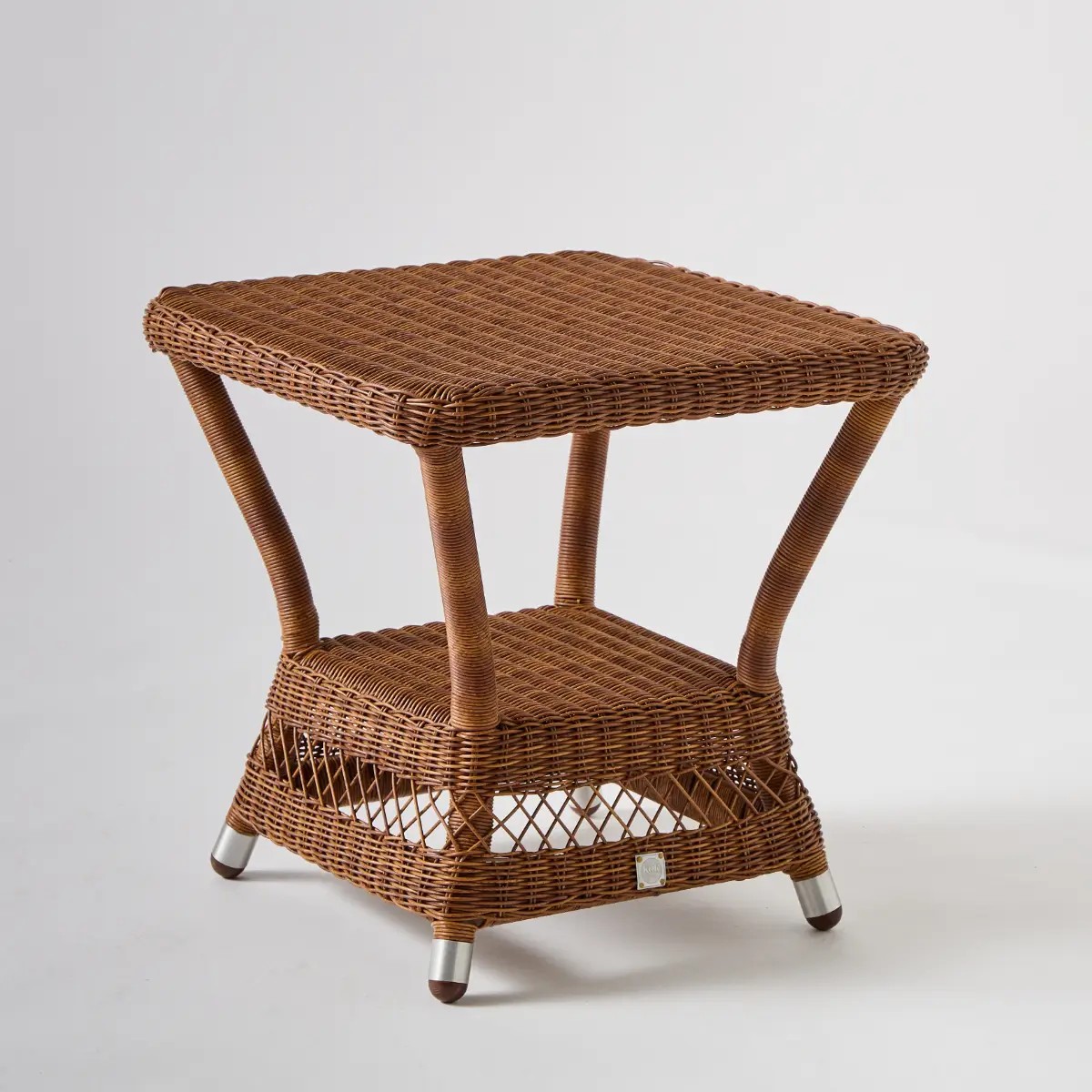 Table basse de jardin carrée BIARRITZ CHATAIGNE marron, KOK