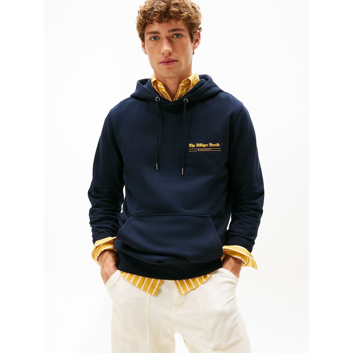 Grafische hoodie Herald marineblauw, TOMMY HILFIGER