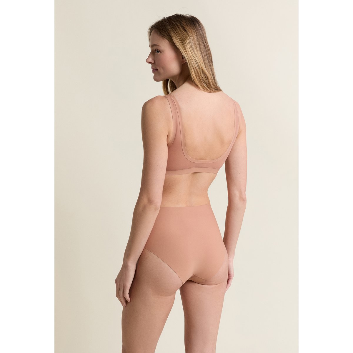 Culotte midi en microfibre PURE FIT blush, ETAM