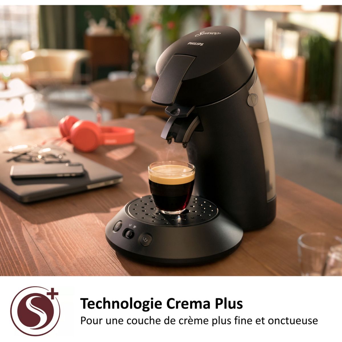Cafetière À Dosette Senséo Original Plus Csa210/61 noir intense, SENSEO