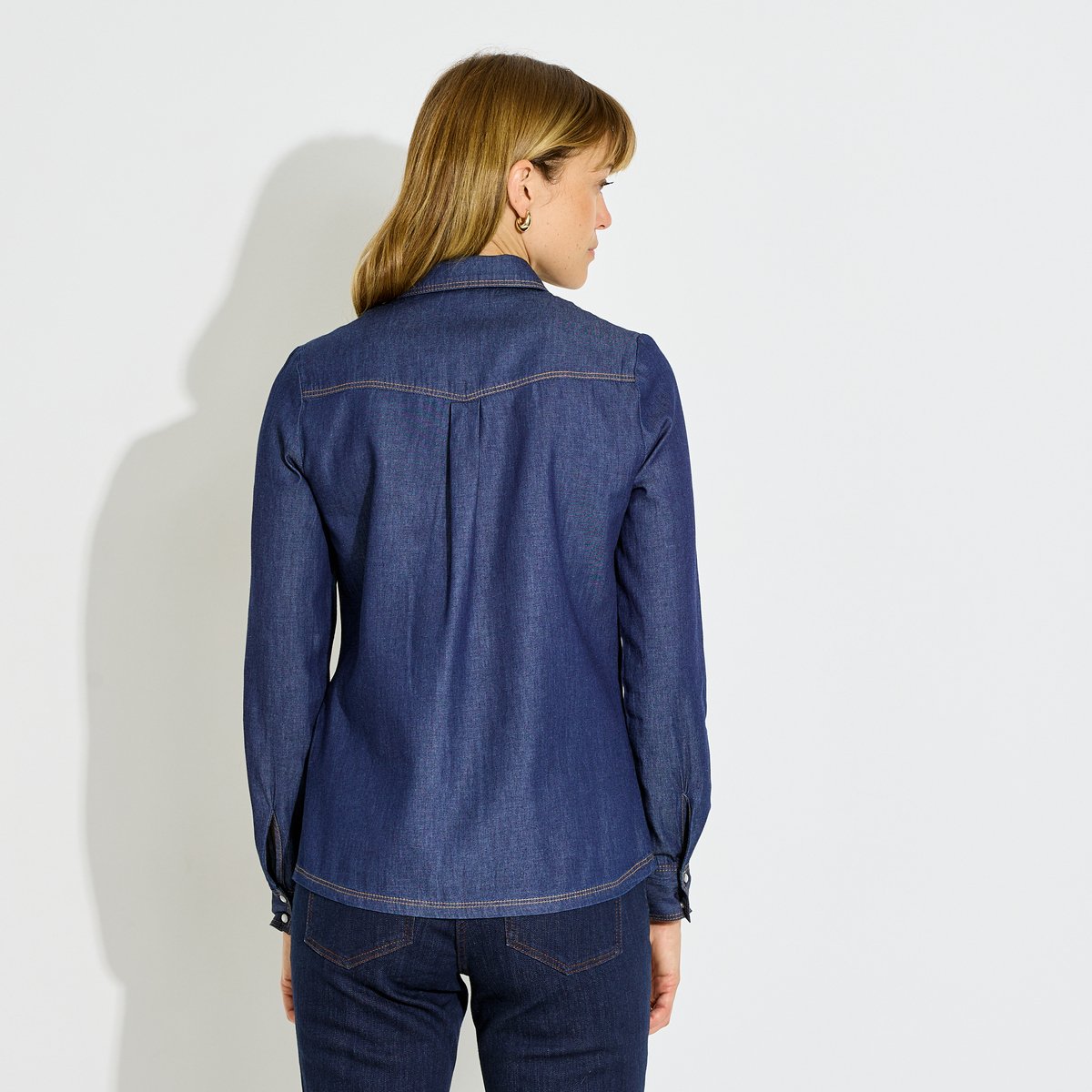 Chemise en jean bleu brut, GRAIN DE MALICE