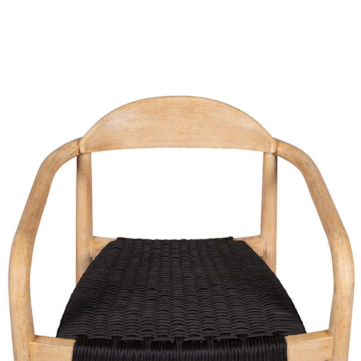 Chaise snack Eucalyptus et corde e noir, ZAGO