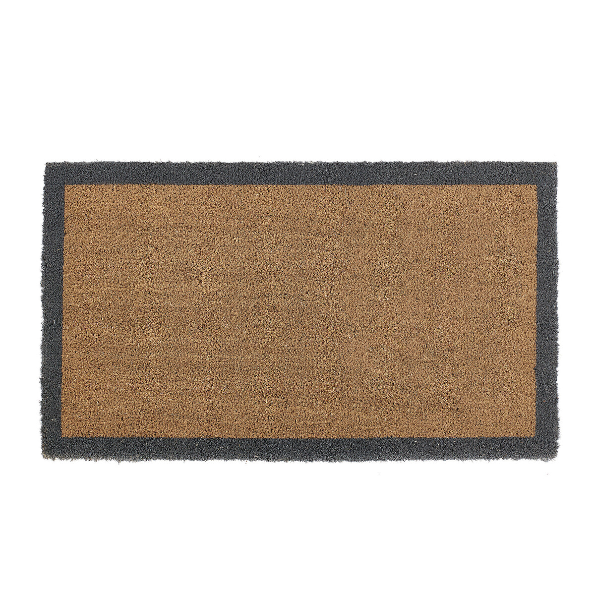 Eco 100% Natural Border Print Doormat natural/blue, MY MAT COIR