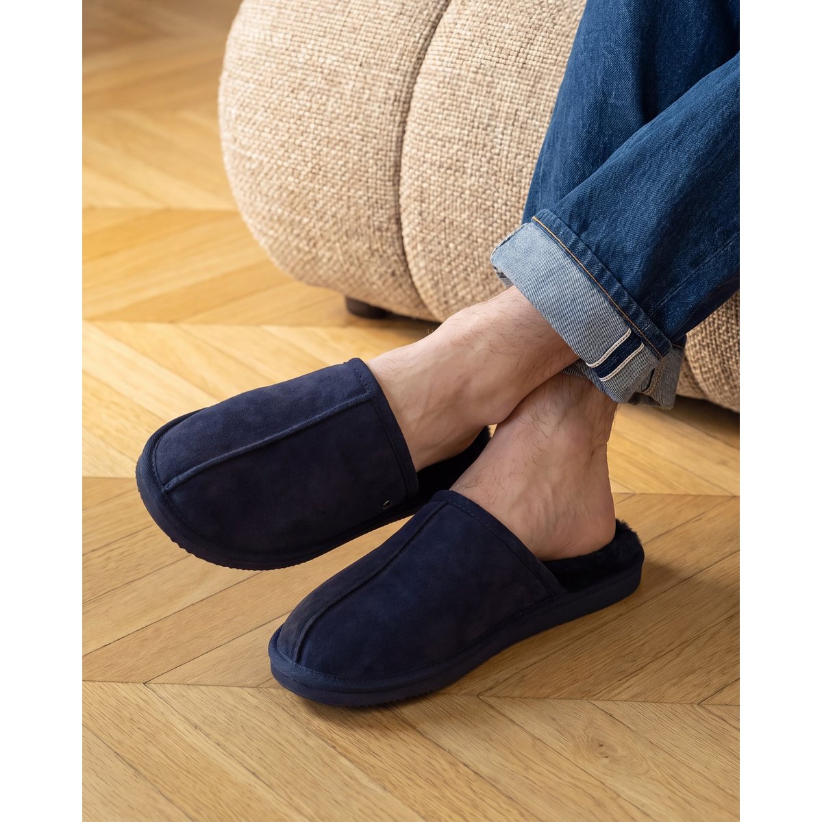 Chaussons Mules bleu, ISOTONER
