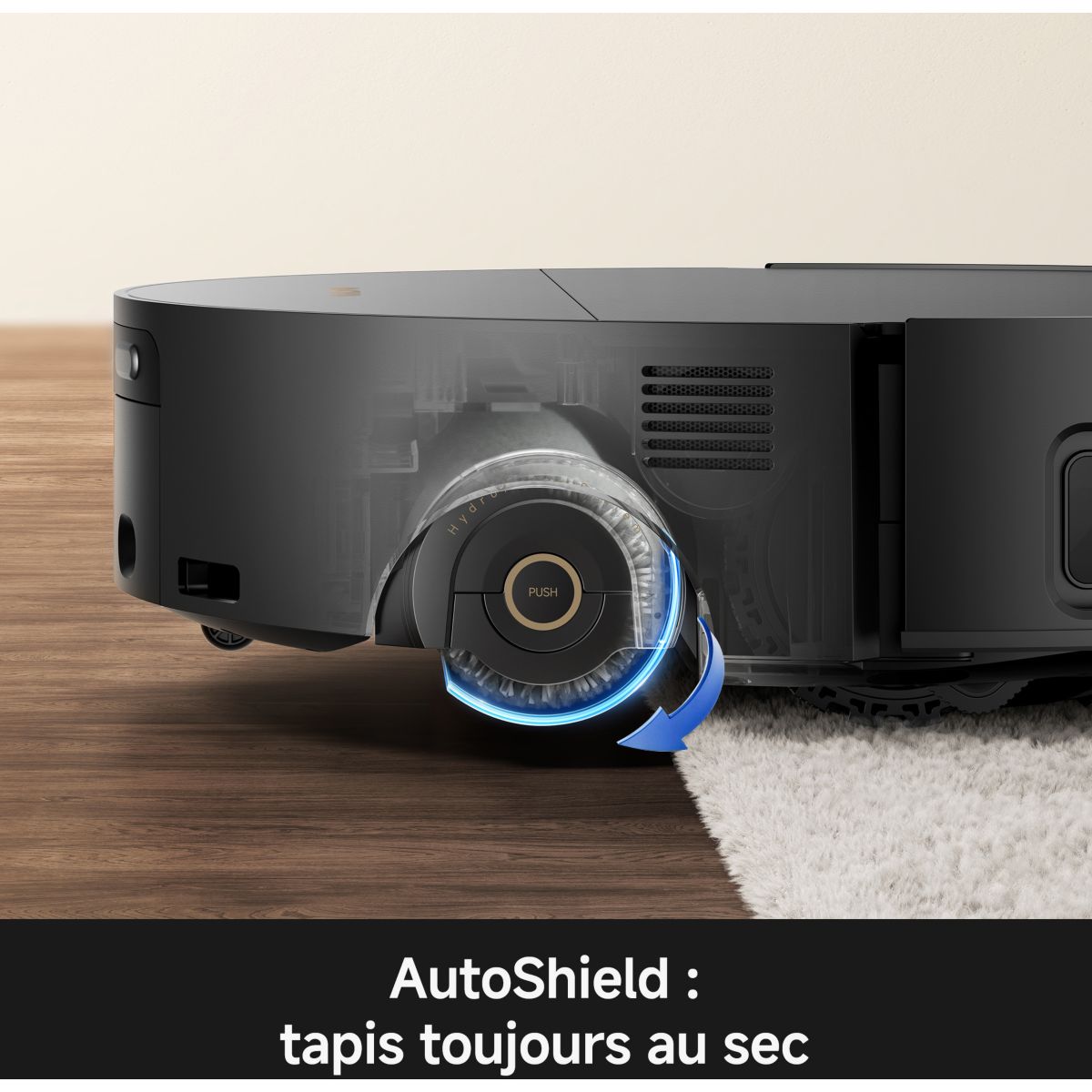 Robot Aspirateur Laveur S70 Ultra Roller Black couleur unique, MOVA
