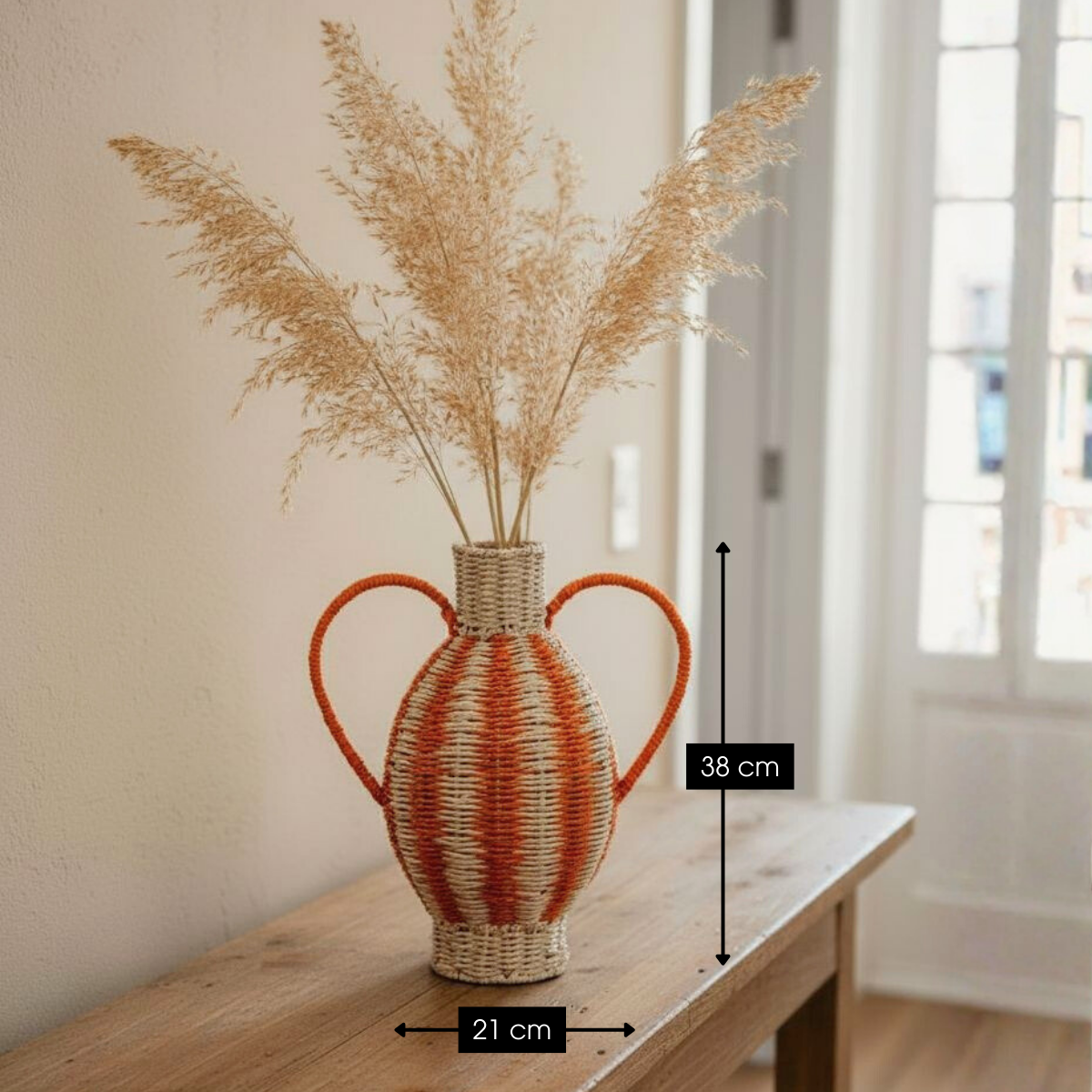 Vase orange, MICA DECORATIONS