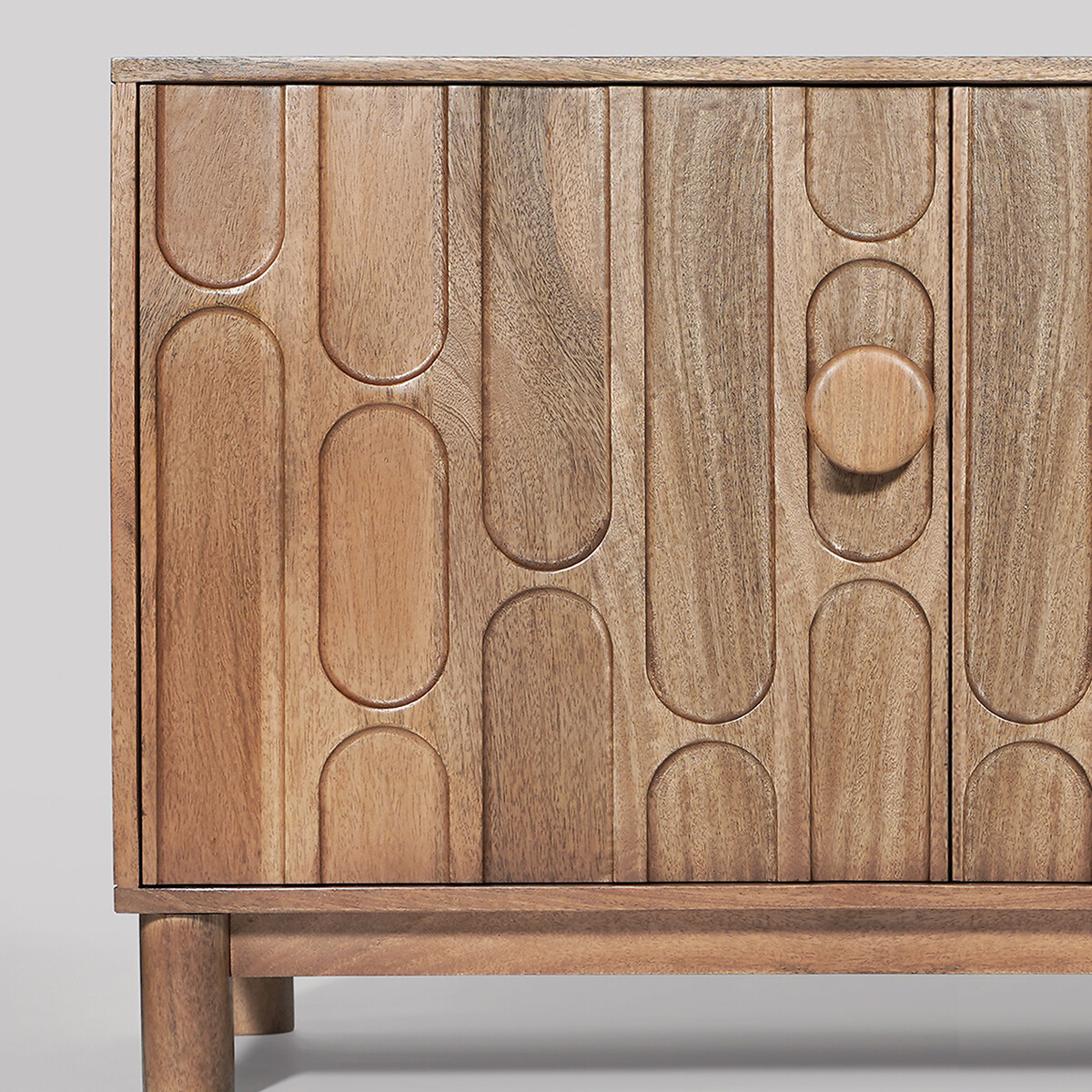 Corvin Mango Wood 4 Door Sideboard light wood, SWOON