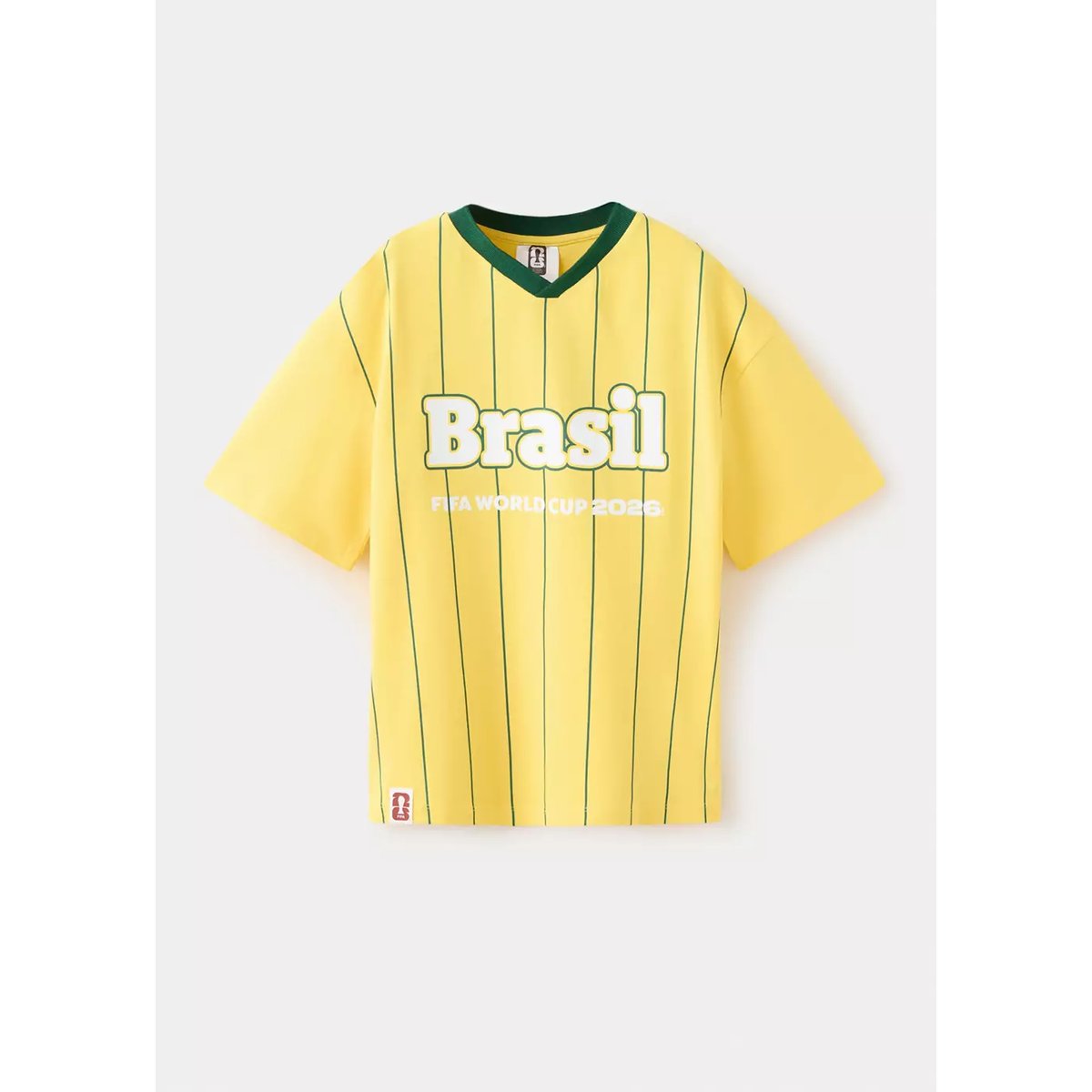 T-shirt Brésil Football jaune, MANGO KIDS