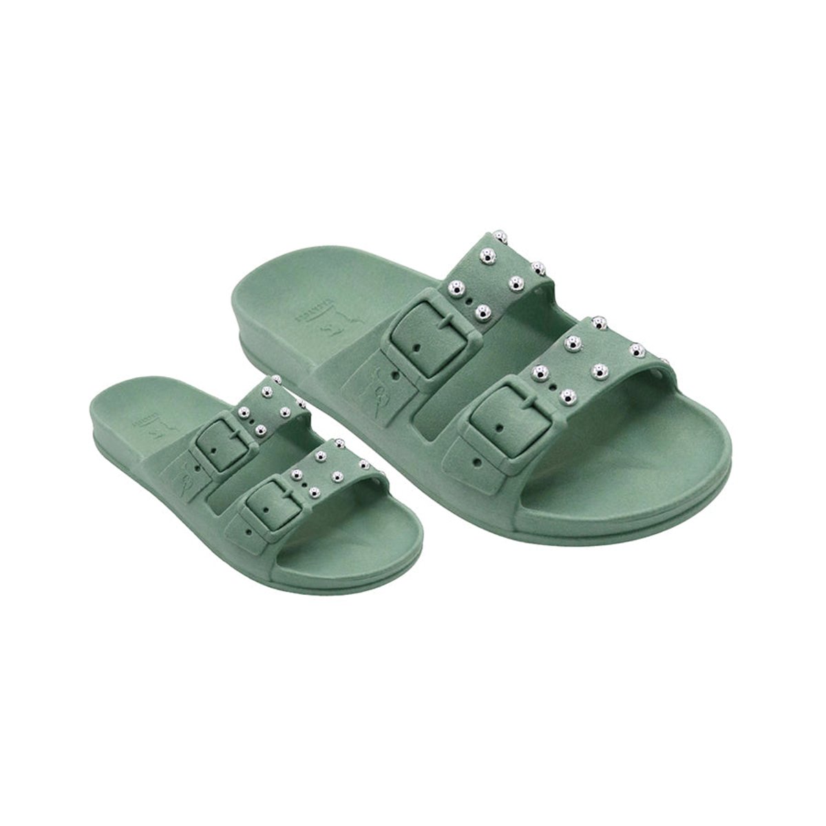 Sandales plates Enfant FLORIANOPOLIS vert vintage, CACATOES