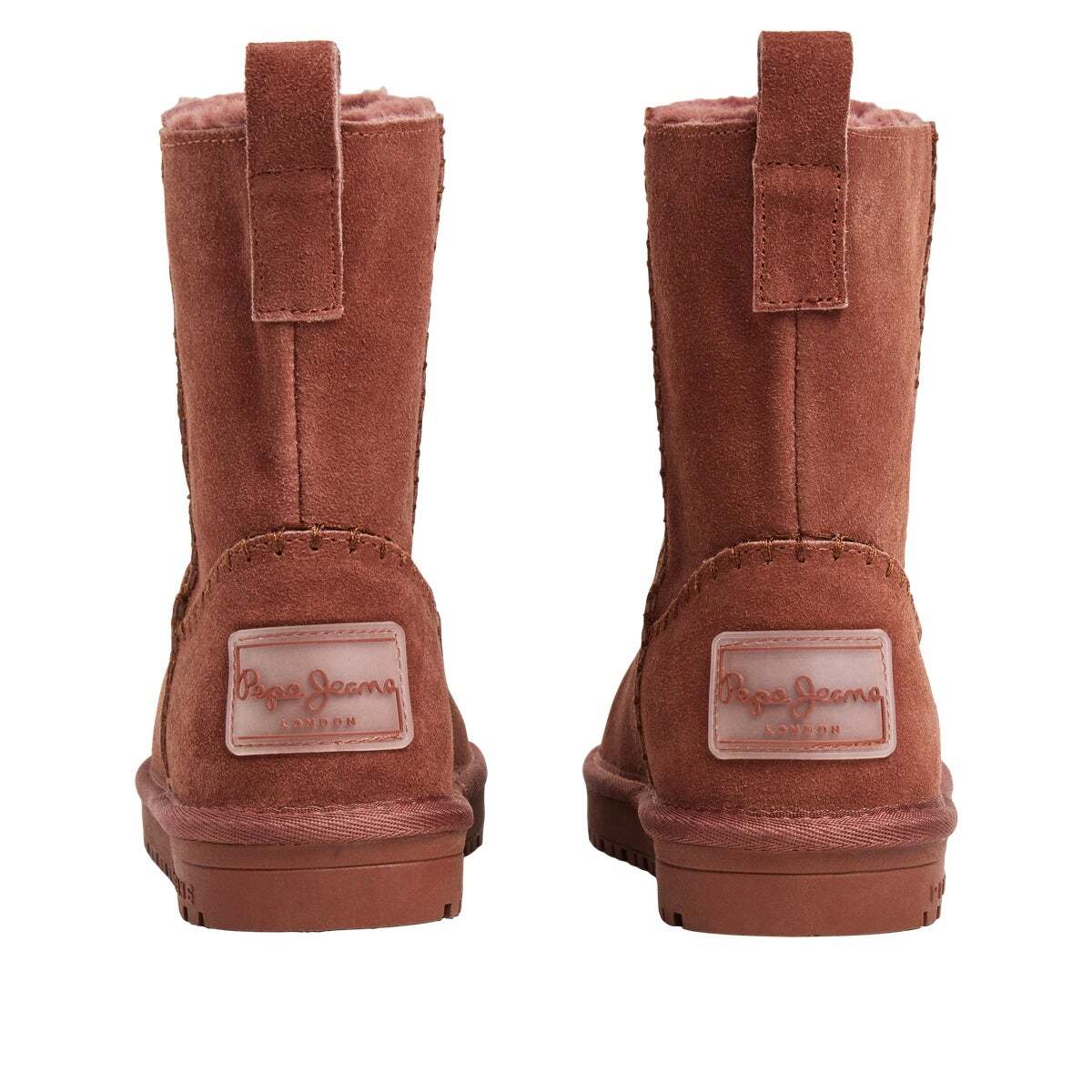 Bottines En Daim rose bois de rose, PEPE JEANS
