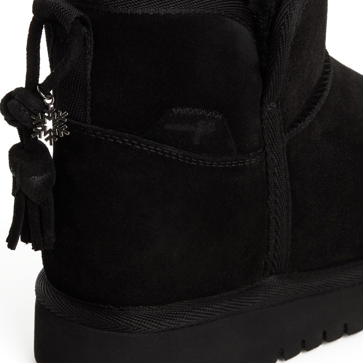Bottine en cuir noir, TAMARIS