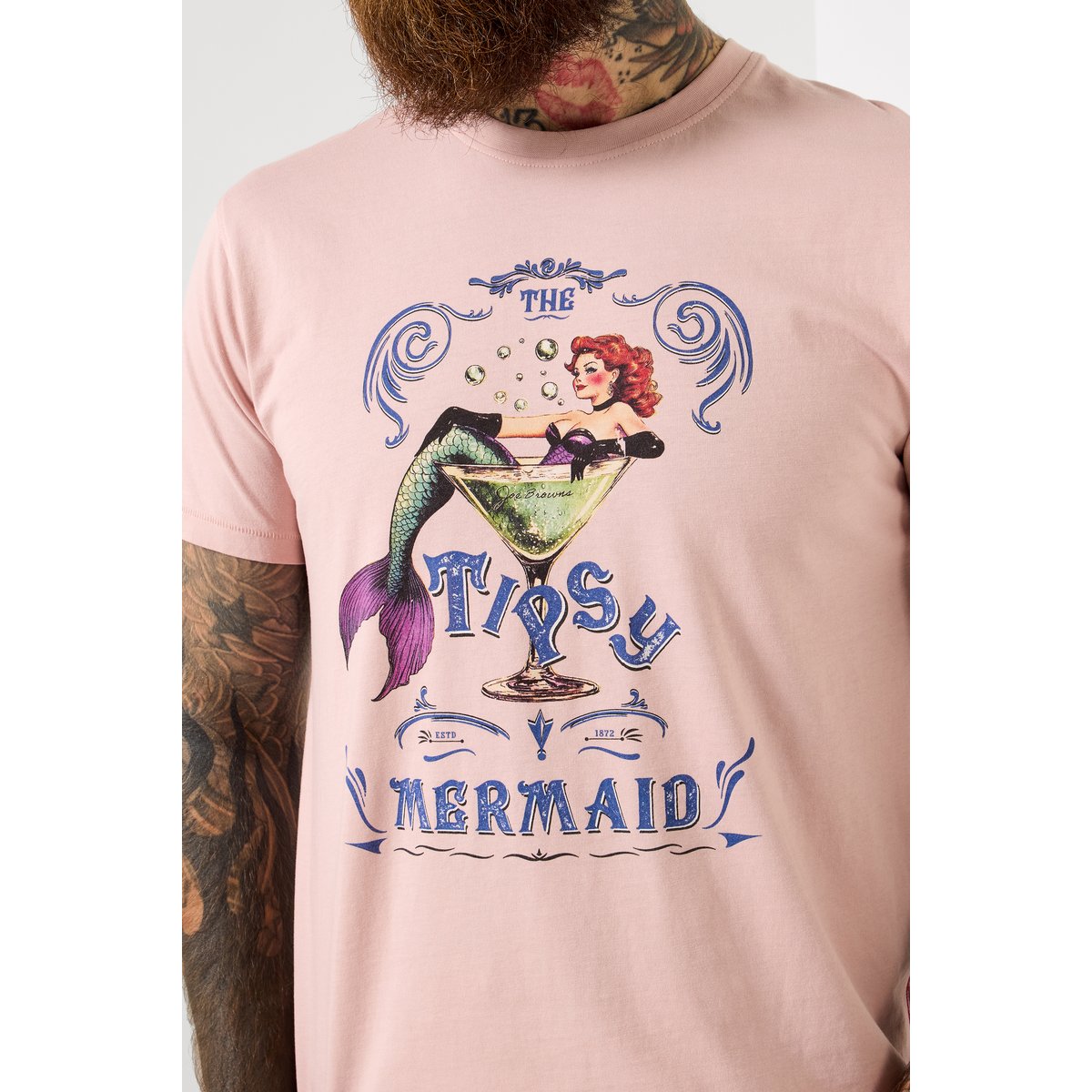 T-shirt graphique sirène rose, JOE BROWNS
