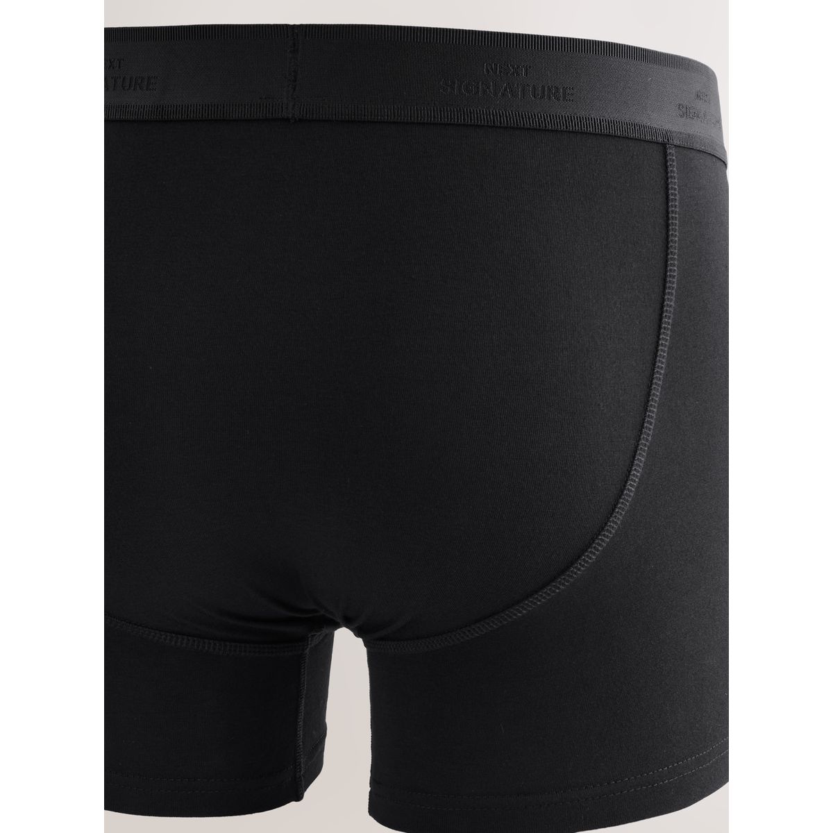 Boxer coton supima à ouverture sur le devant signature modal noir, NEXT
