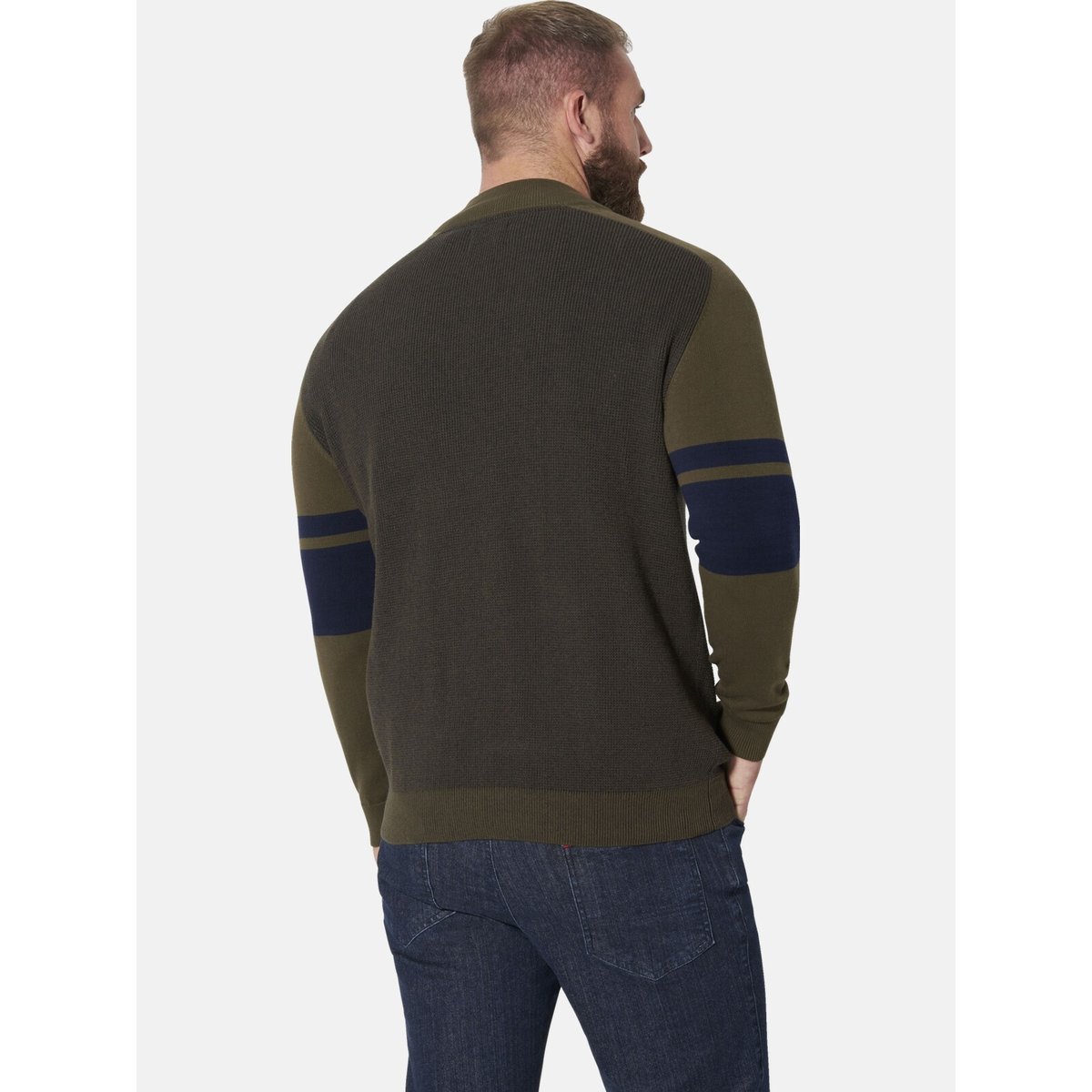 Gilet en maille BARND olive, JAN VANDERSTORM