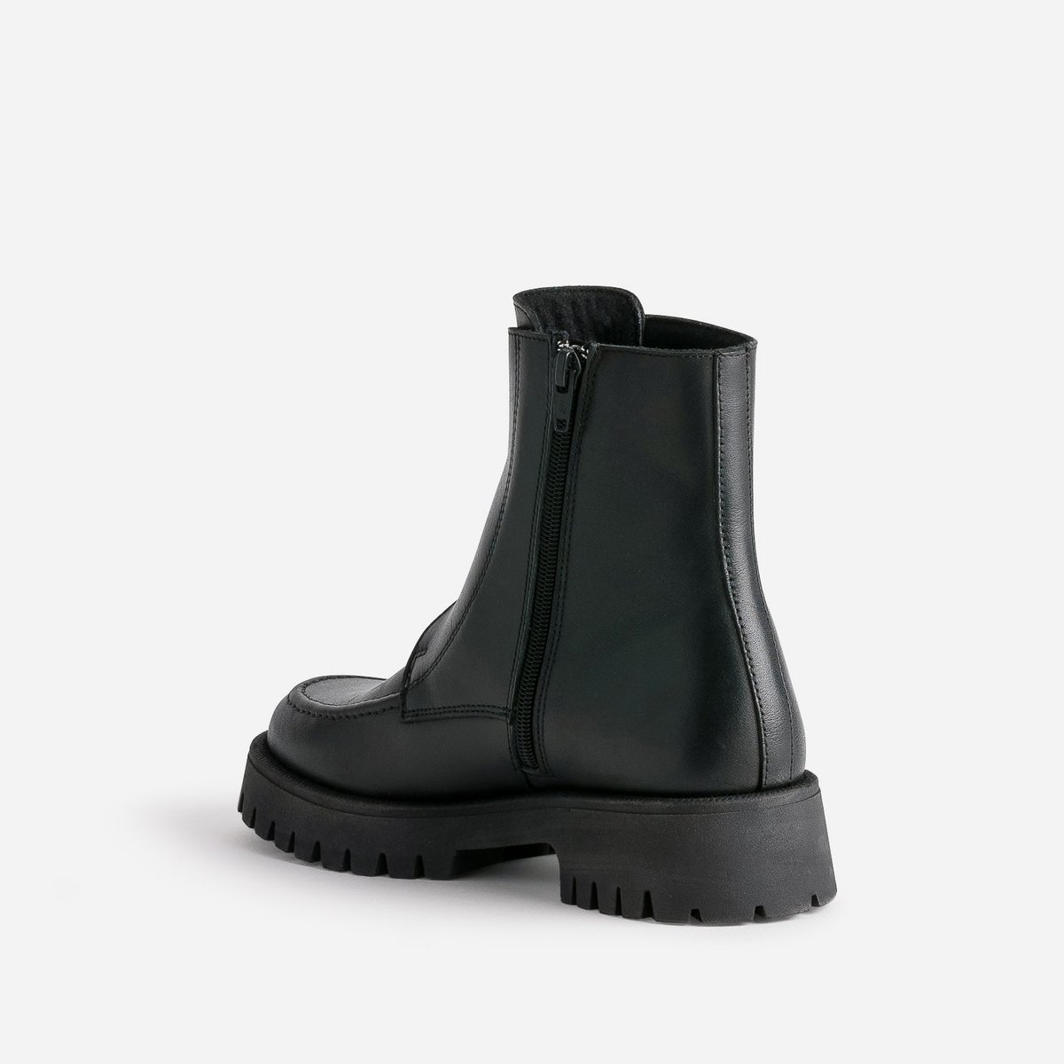 Boots en cuir ABELLA noir, TEXTO