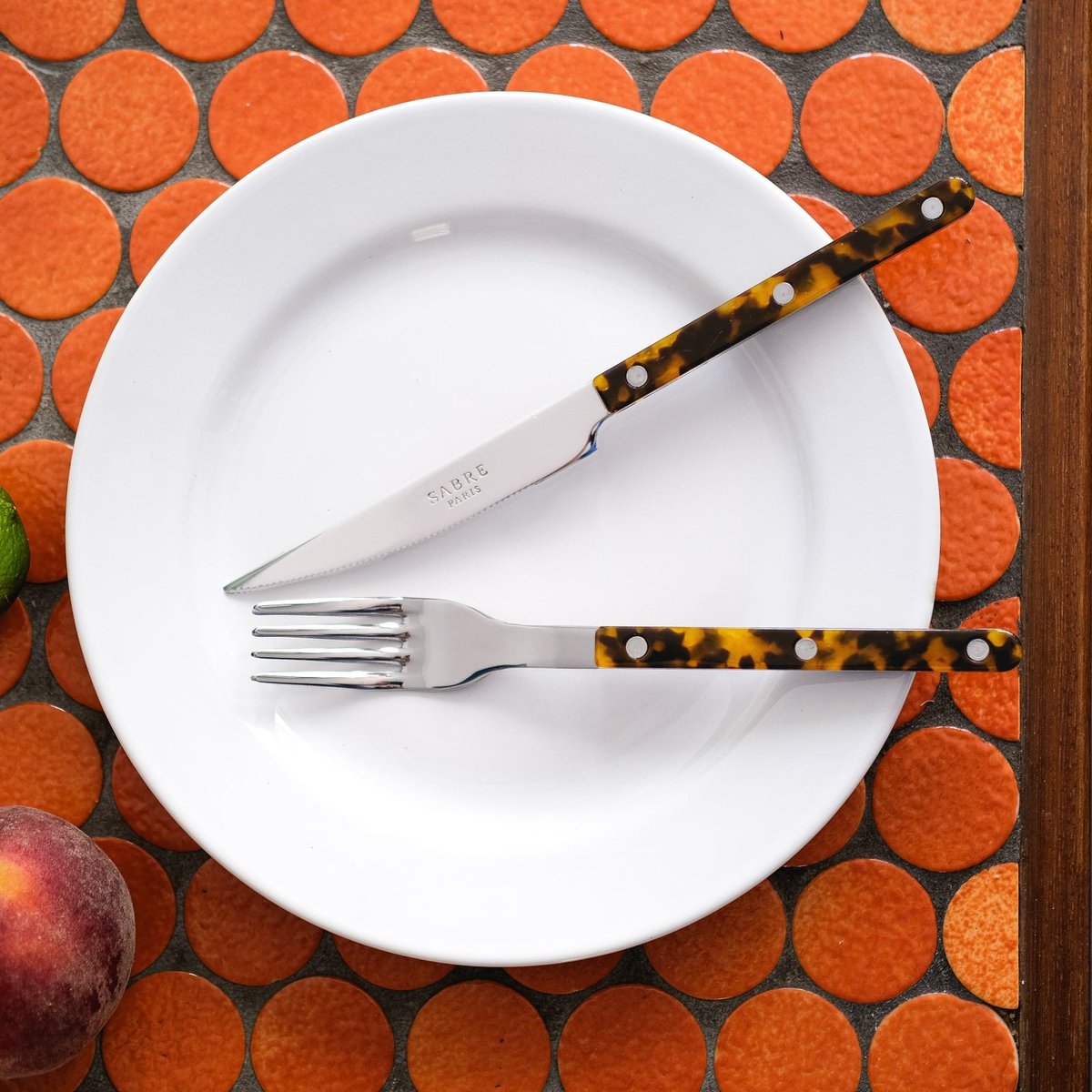 Fourchette de table, Bistrot Vintage effet écaille, SABRE