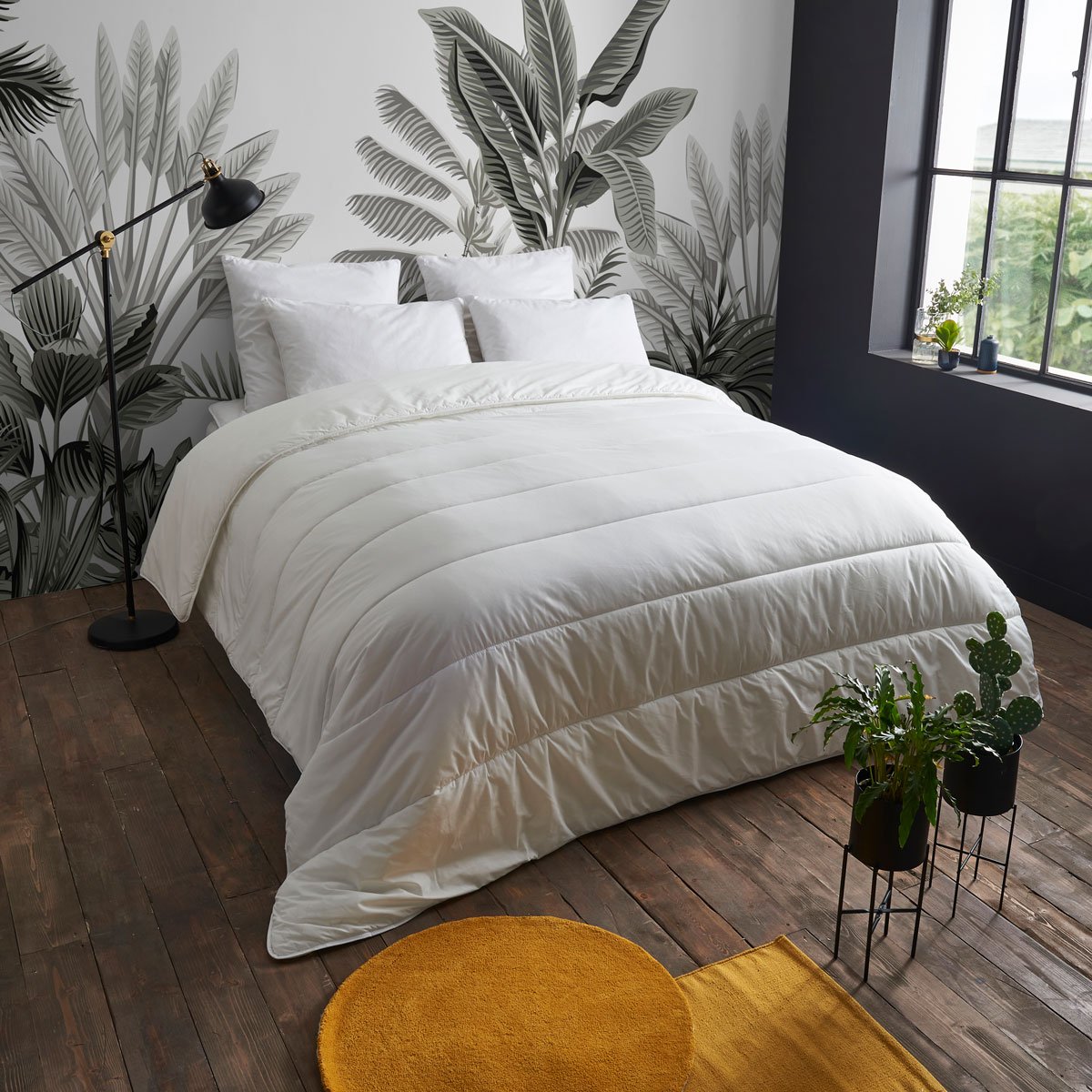 Couette TEMPEREE Ultra Aérée - Coton Tencel - Henriette blanc, WAKE ME GREEN