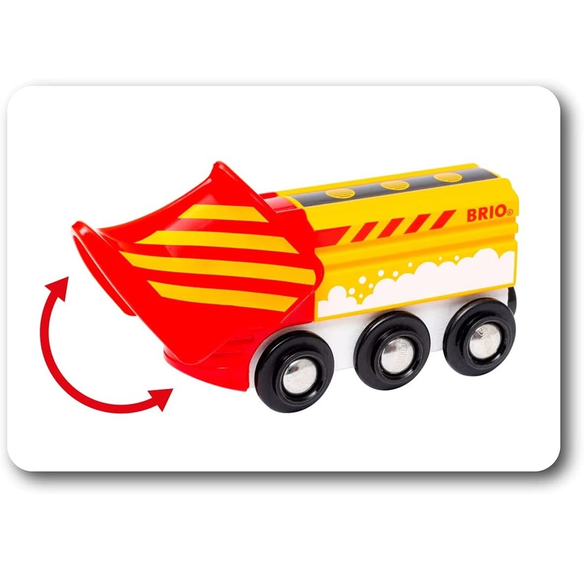 Locomotive chasse neige rouge, BRIO