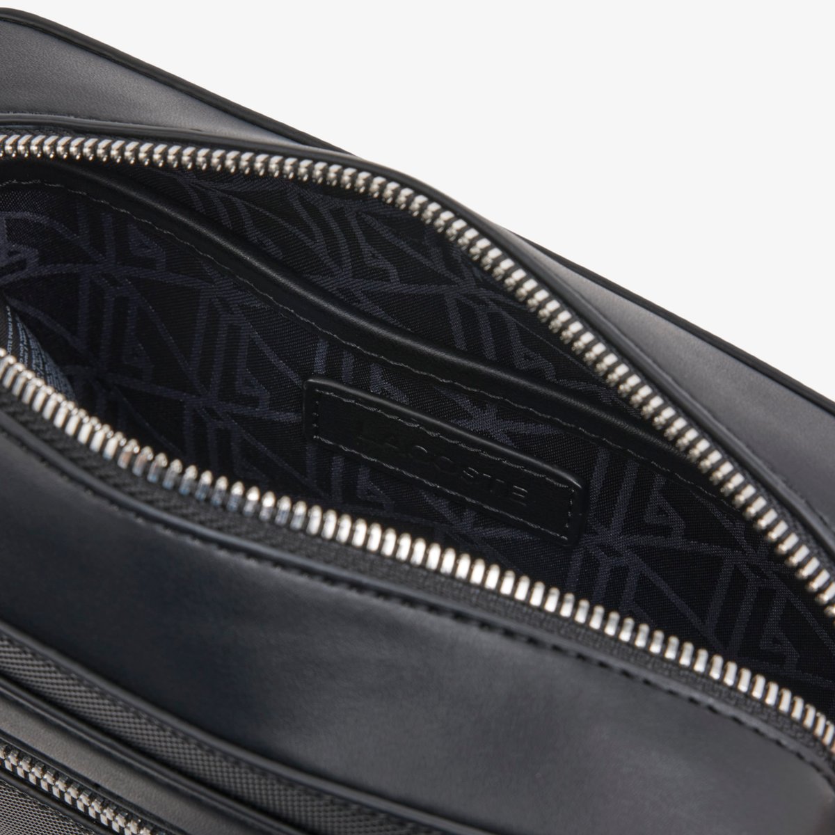 Sac reporter Langon en Petit Piqué noir-000, LACOSTE