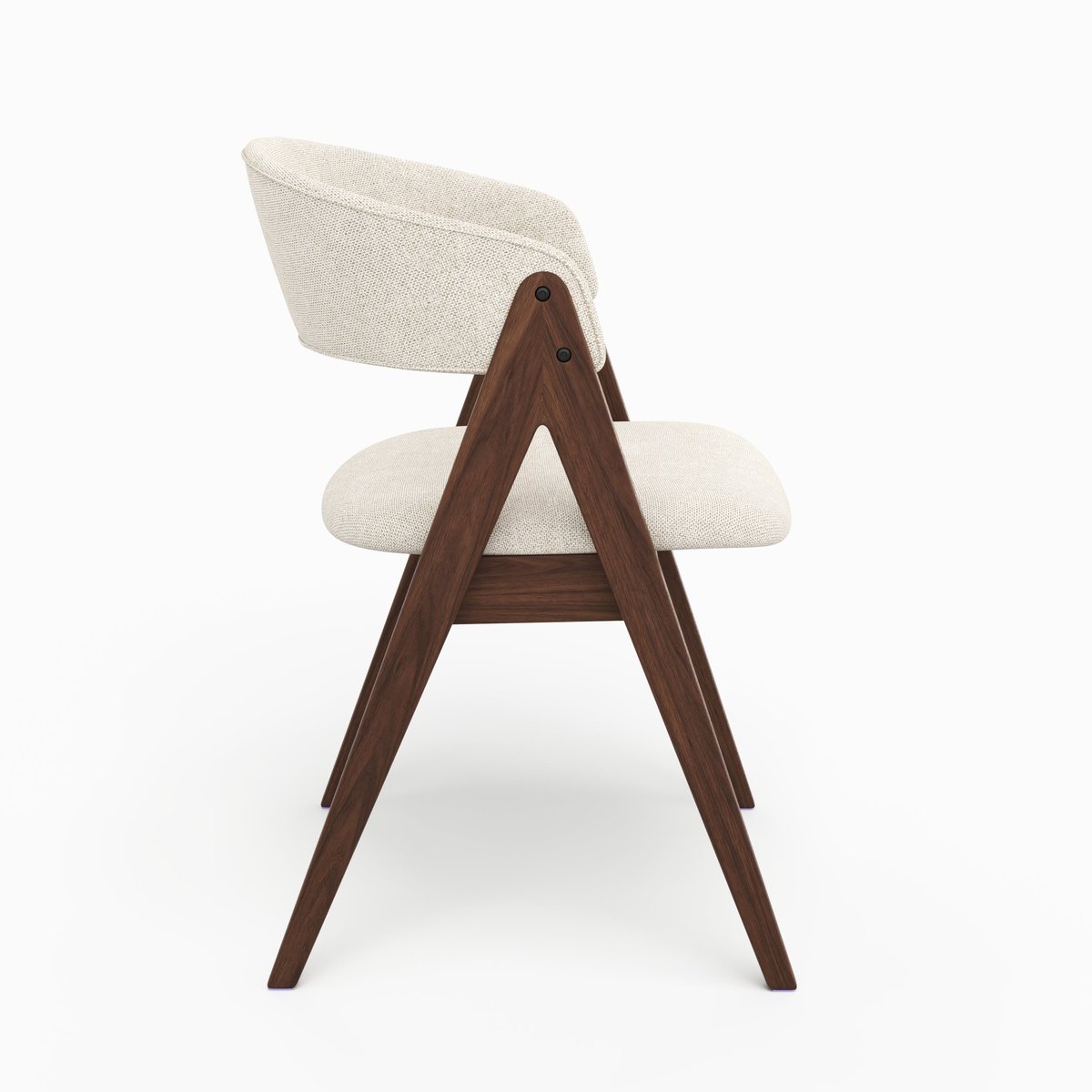 Chaise Isis en tissu - ISIS beige clair, MAISON PAVANE
