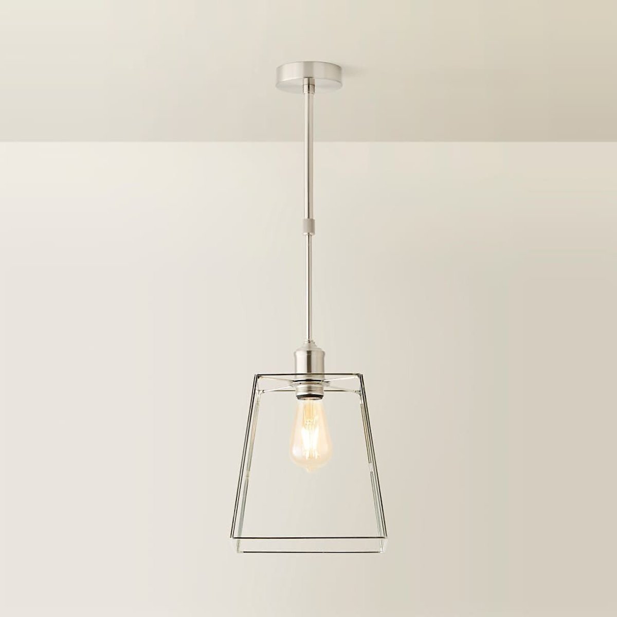 Sylvia Adjustable Drop Ceiling Light brushed chrome, SO'HOME