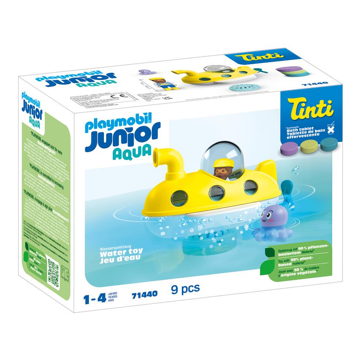 71440 Junior aqua and tinti : sous-marin multicolore, PLAYMOBIL