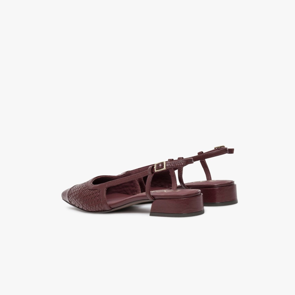 Ballerine en cuir SONNIE rouge bordeaux, BOCAGE